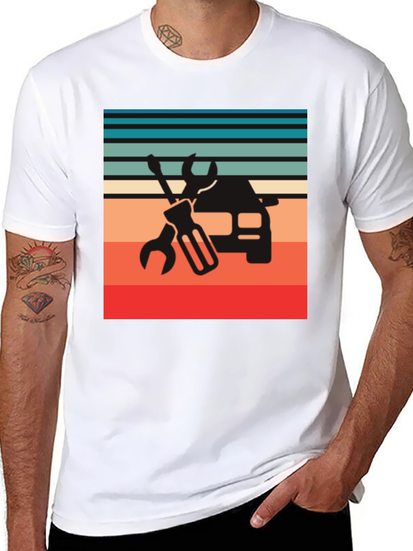 Retro Mechanic Tee - Car Repair T-Shirt