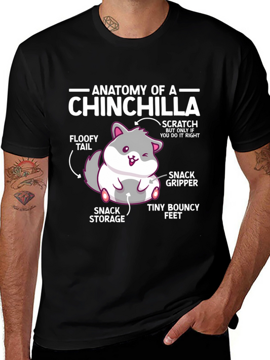Anatomy of a Chinchilla Graphic T-Shirt