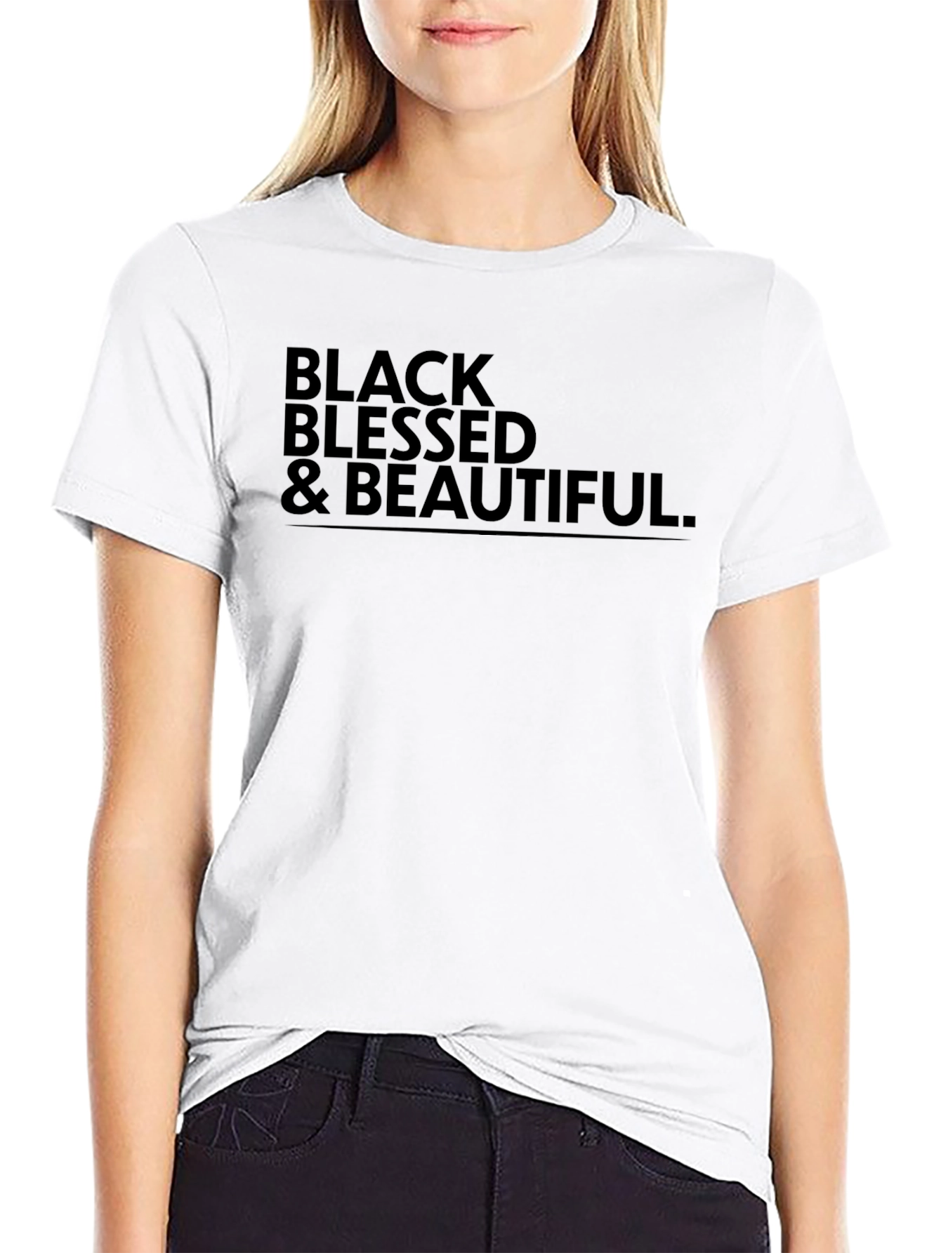 Black Blessed & Beautiful Graphic Tee