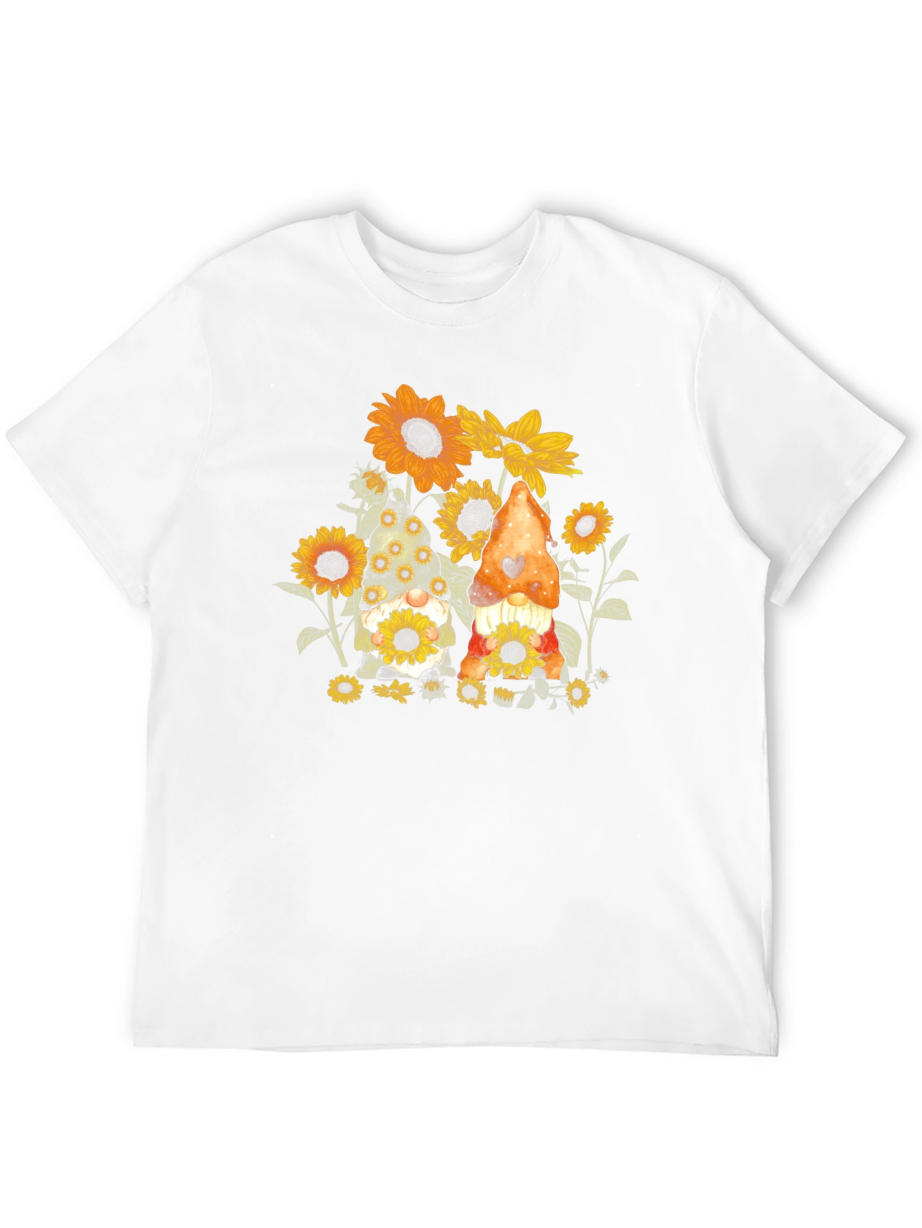 Sunflower Gnome Graphic Tee - Black