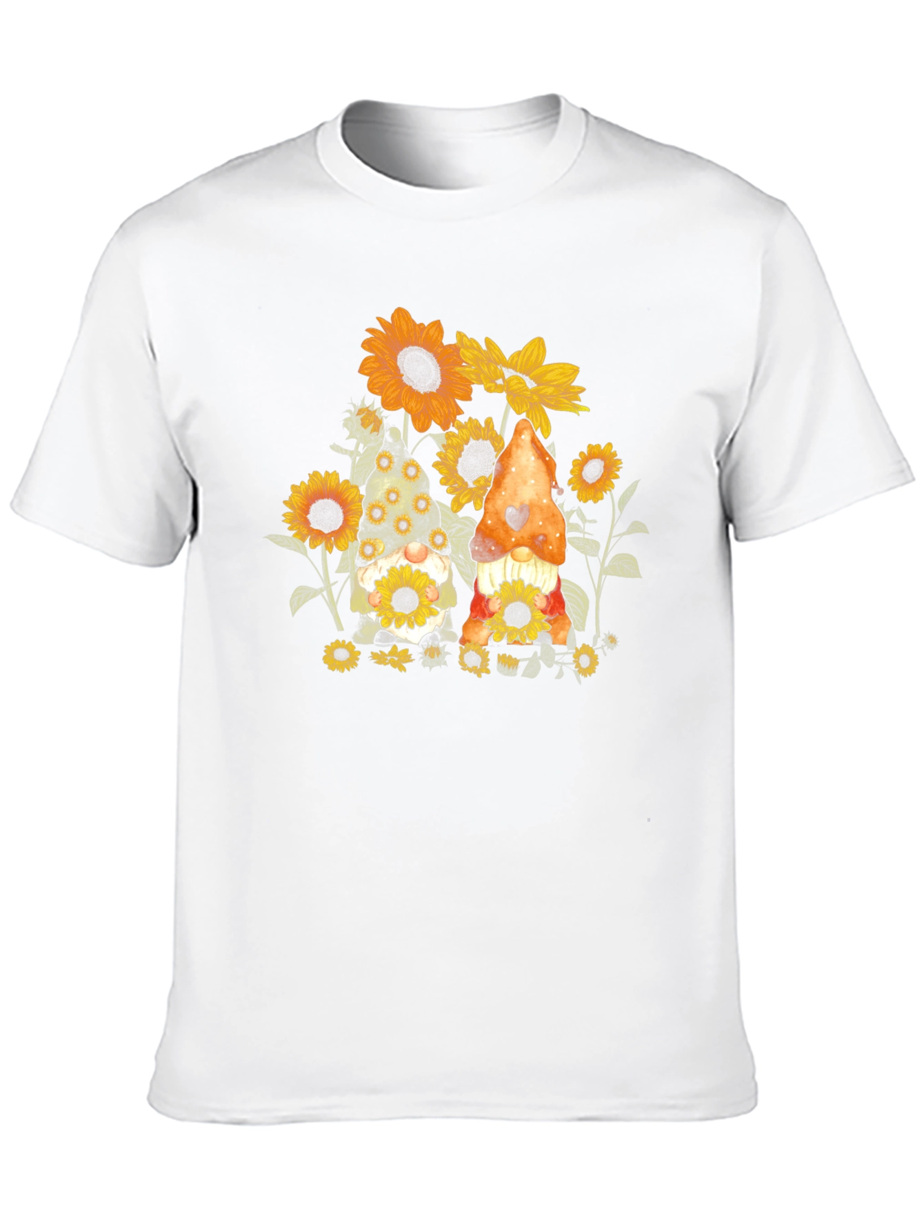 Sunflower Gnome Graphic Tee - Black