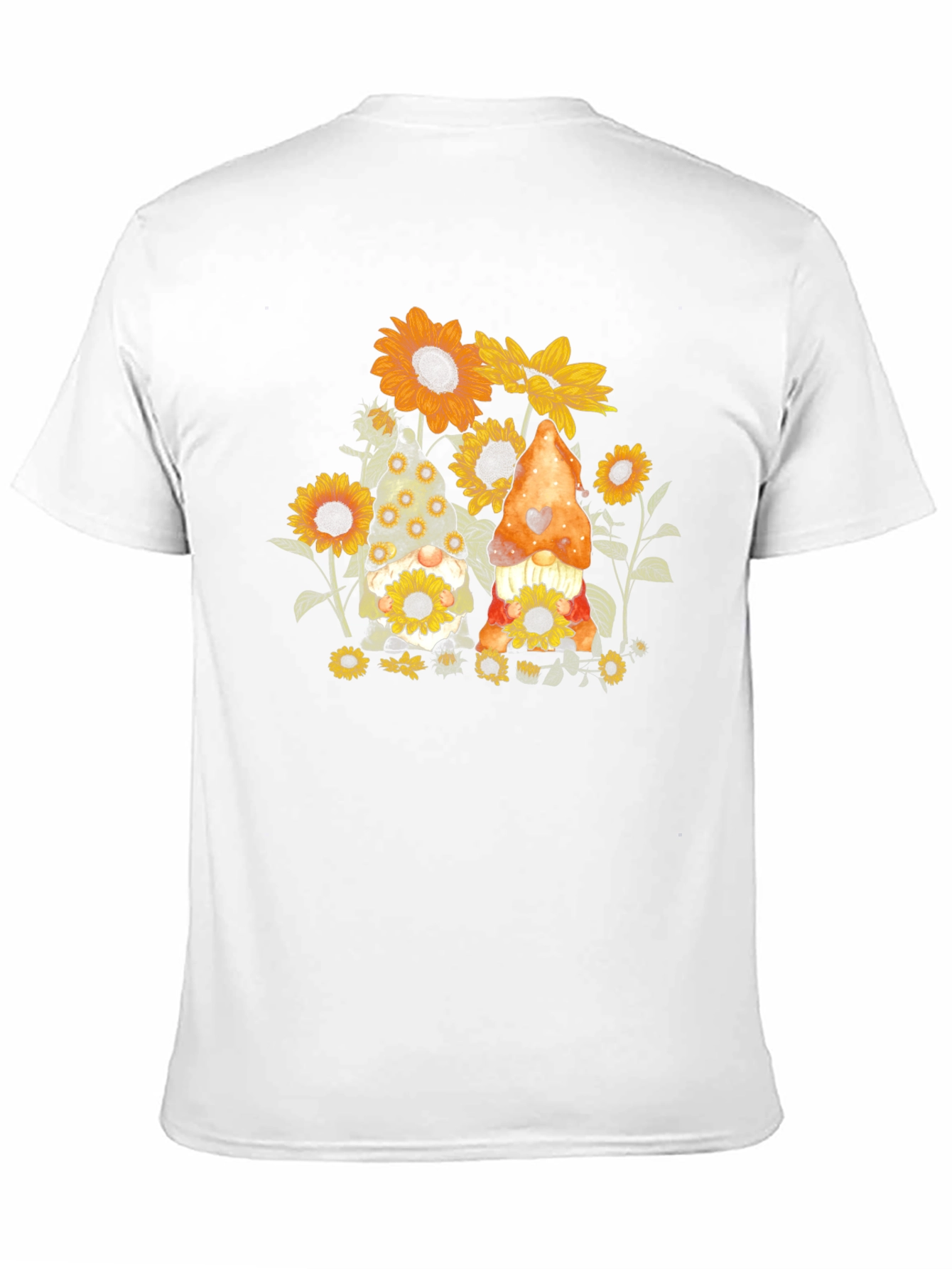Sunflower Gnome Graphic Tee - Black