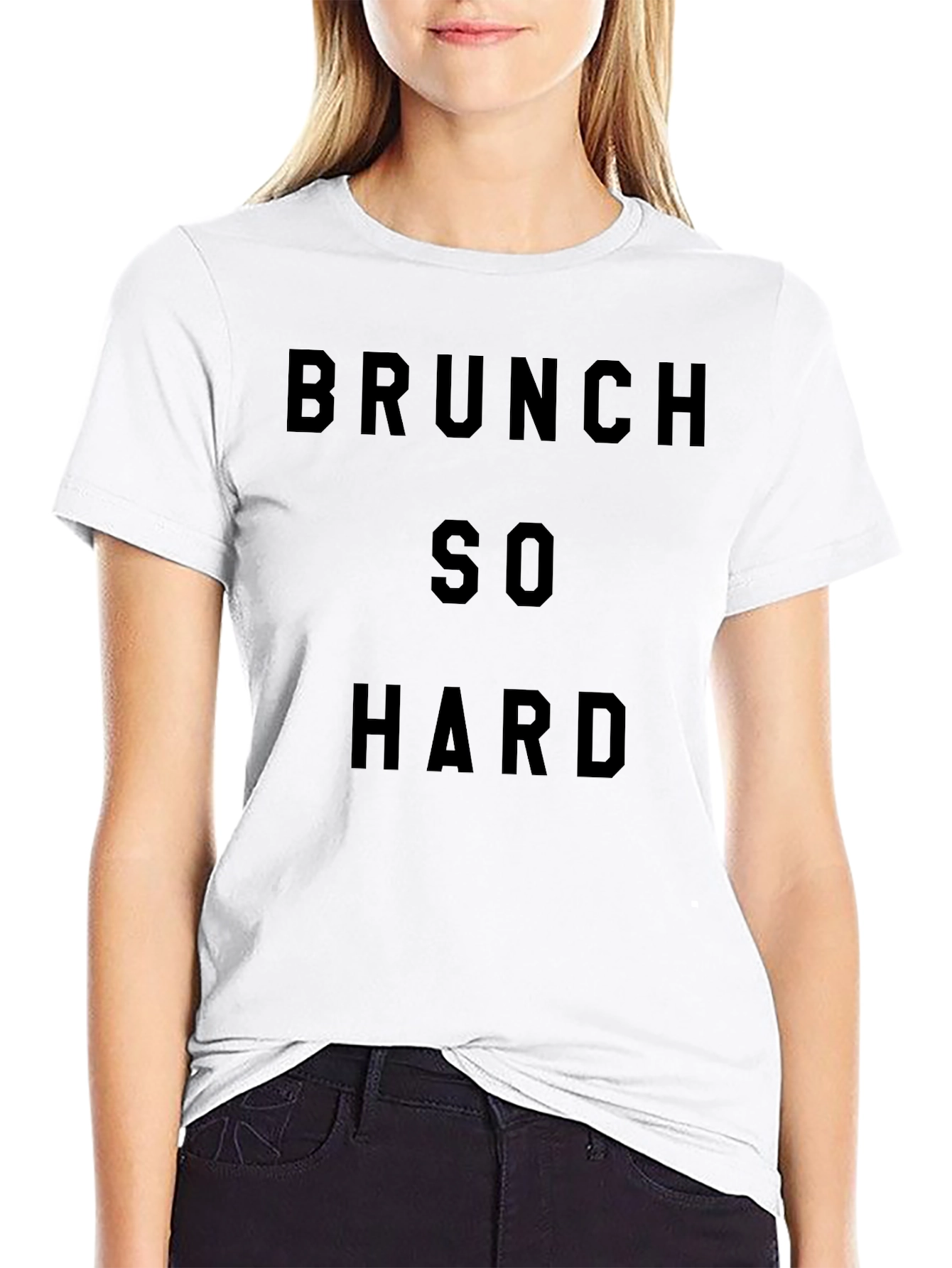 Brunch So Hard Black Graphic Tee
