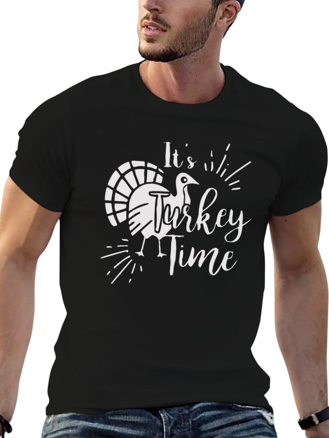 Its Turkey Time Thanksgiving Graphic Tee