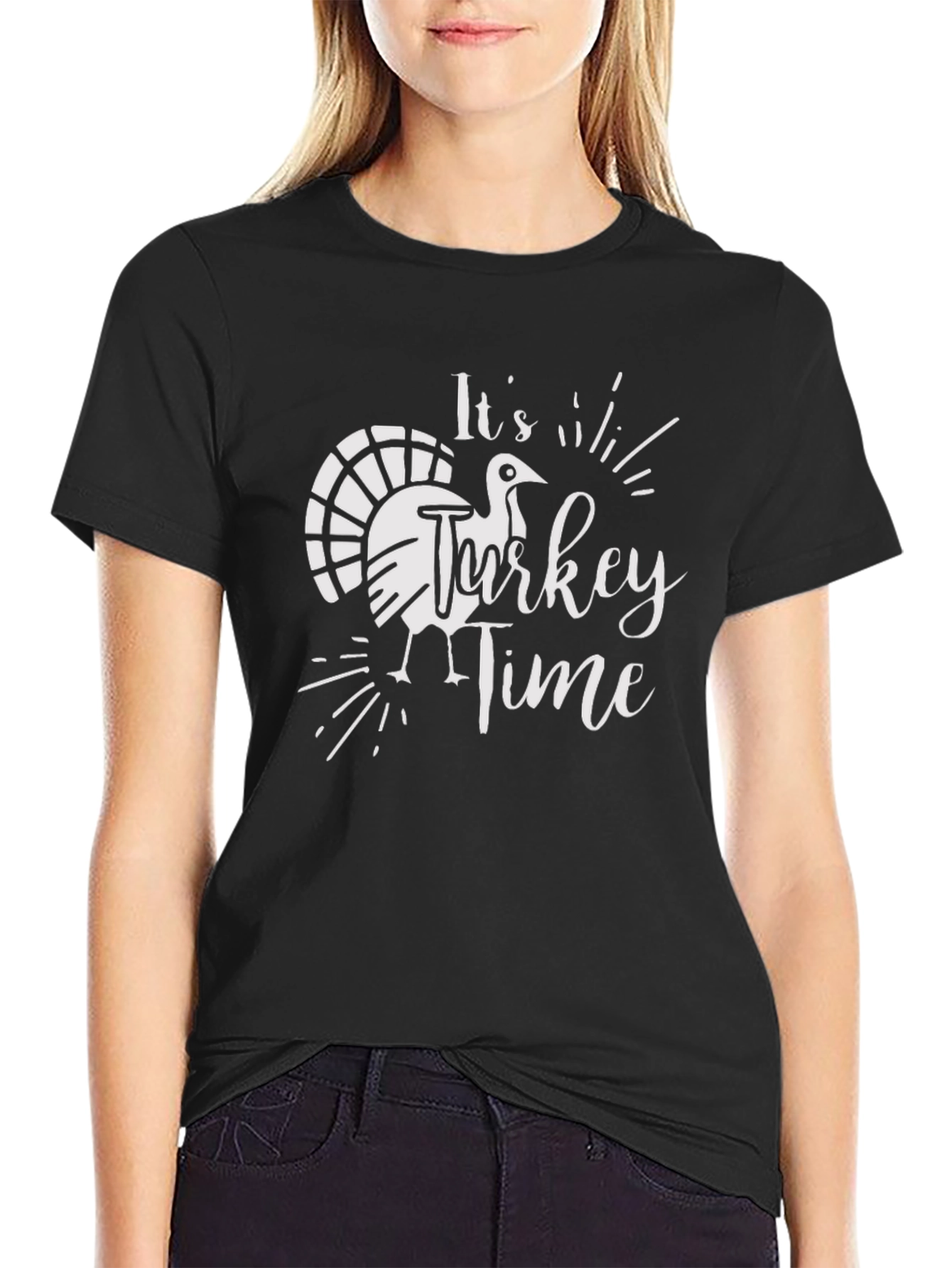 Its Turkey Time Thanksgiving Graphic Tee