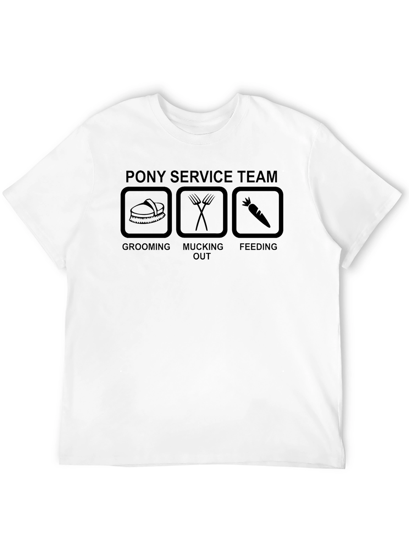Pony Service Team T-Shirt - Grooming Mucking Feeding