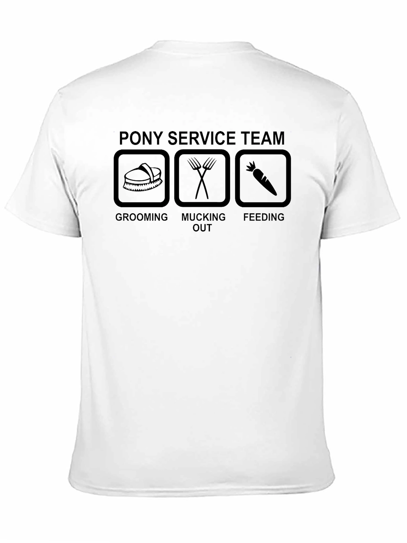 Pony Service Team T-Shirt - Grooming Mucking Feeding