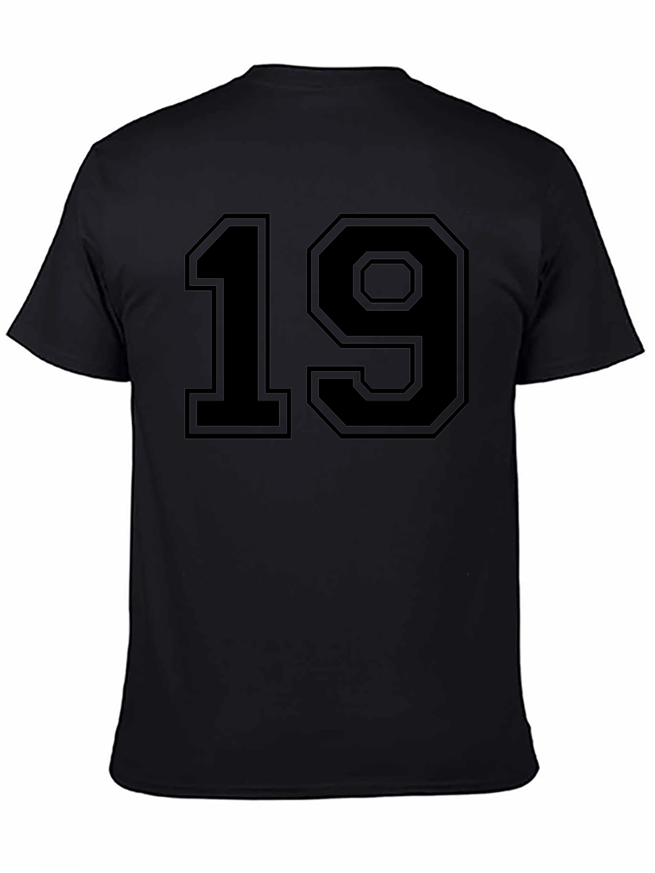 Black Number 19 Graphic T-Shirt