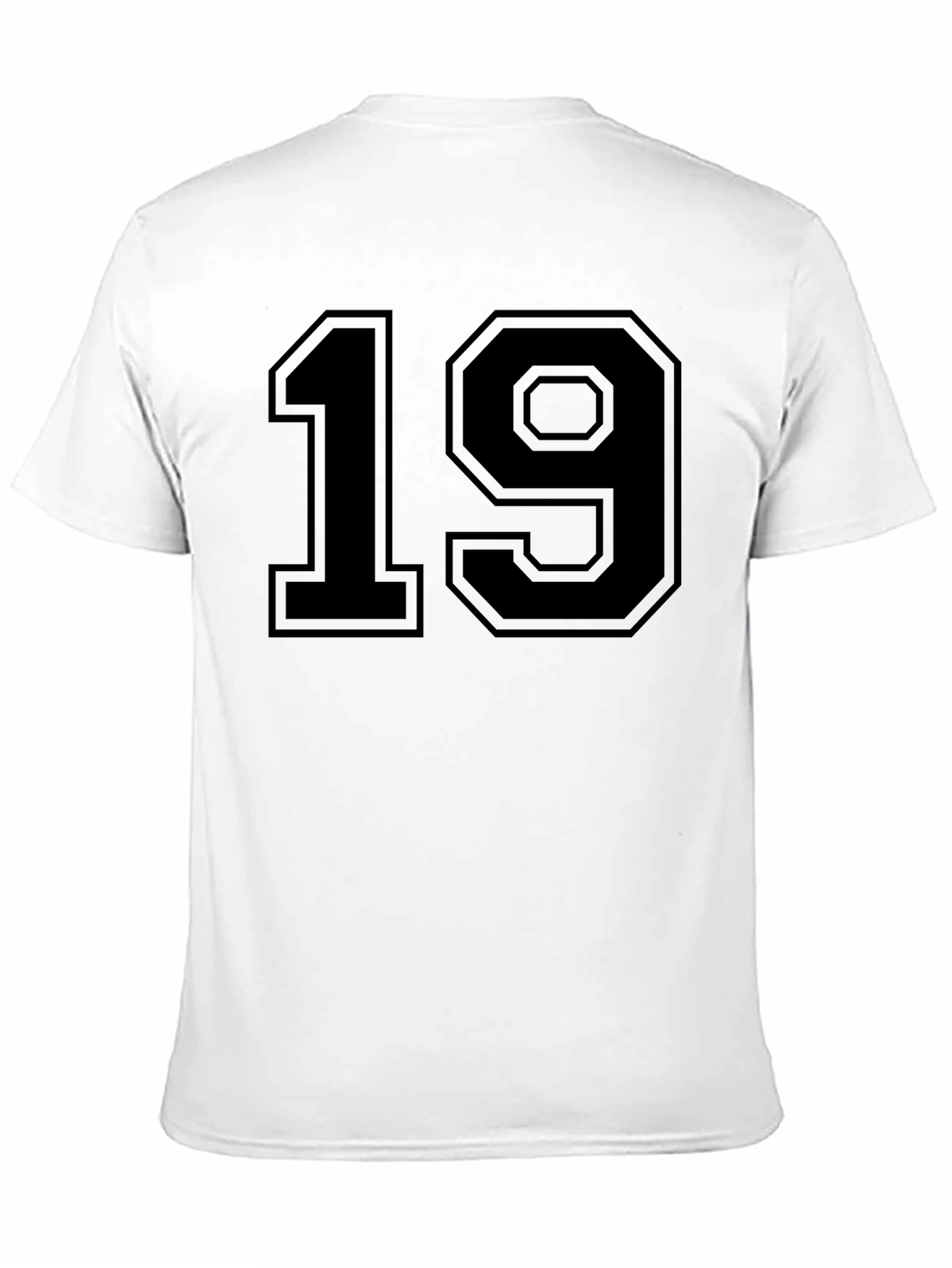 Black Number 19 Graphic T-Shirt