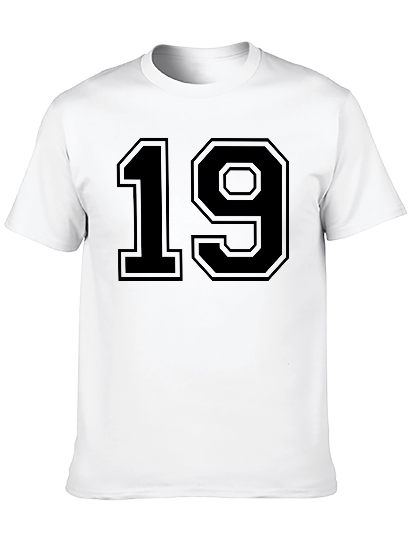 Black Number 19 Graphic T-Shirt