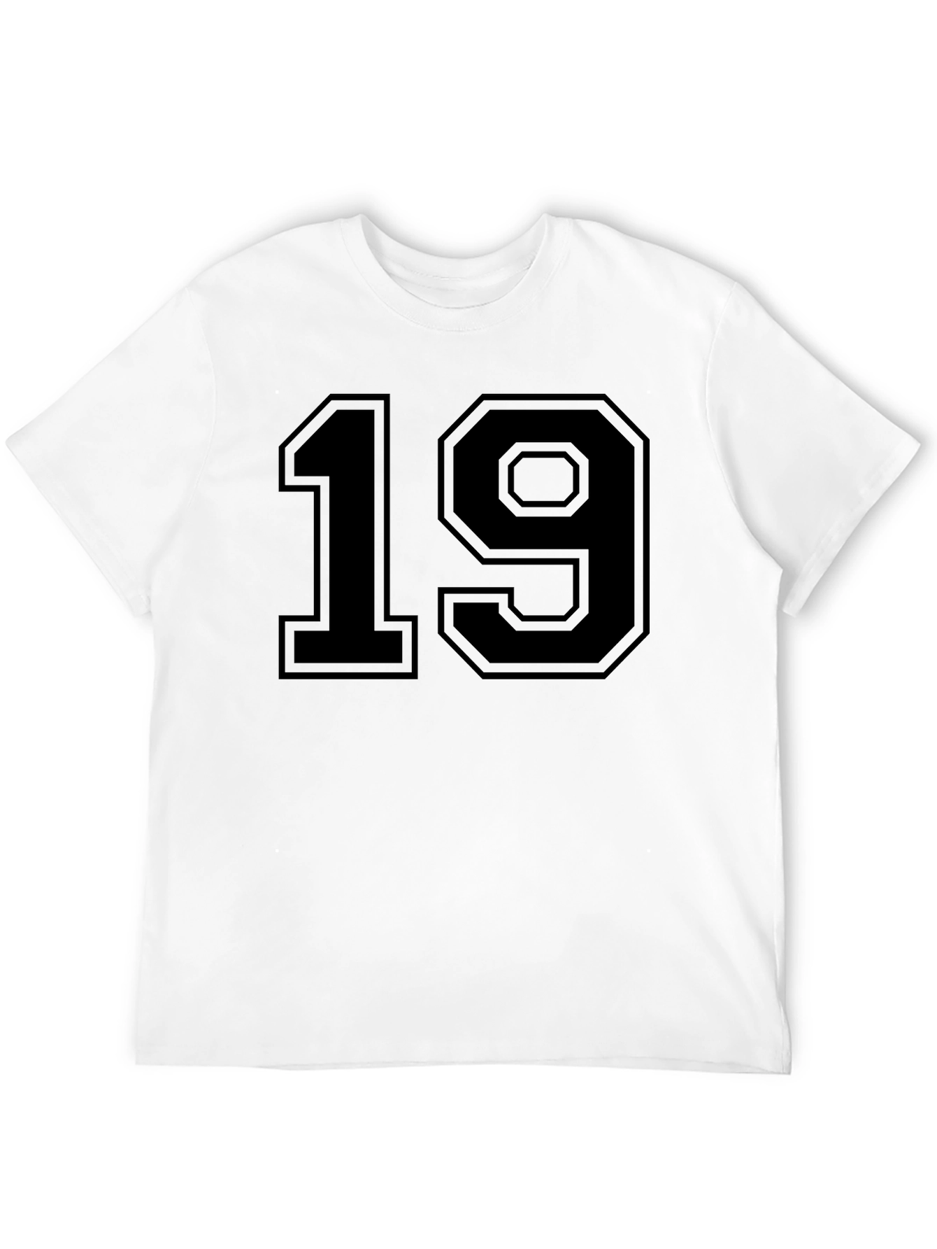 Black Number 19 Graphic T-Shirt
