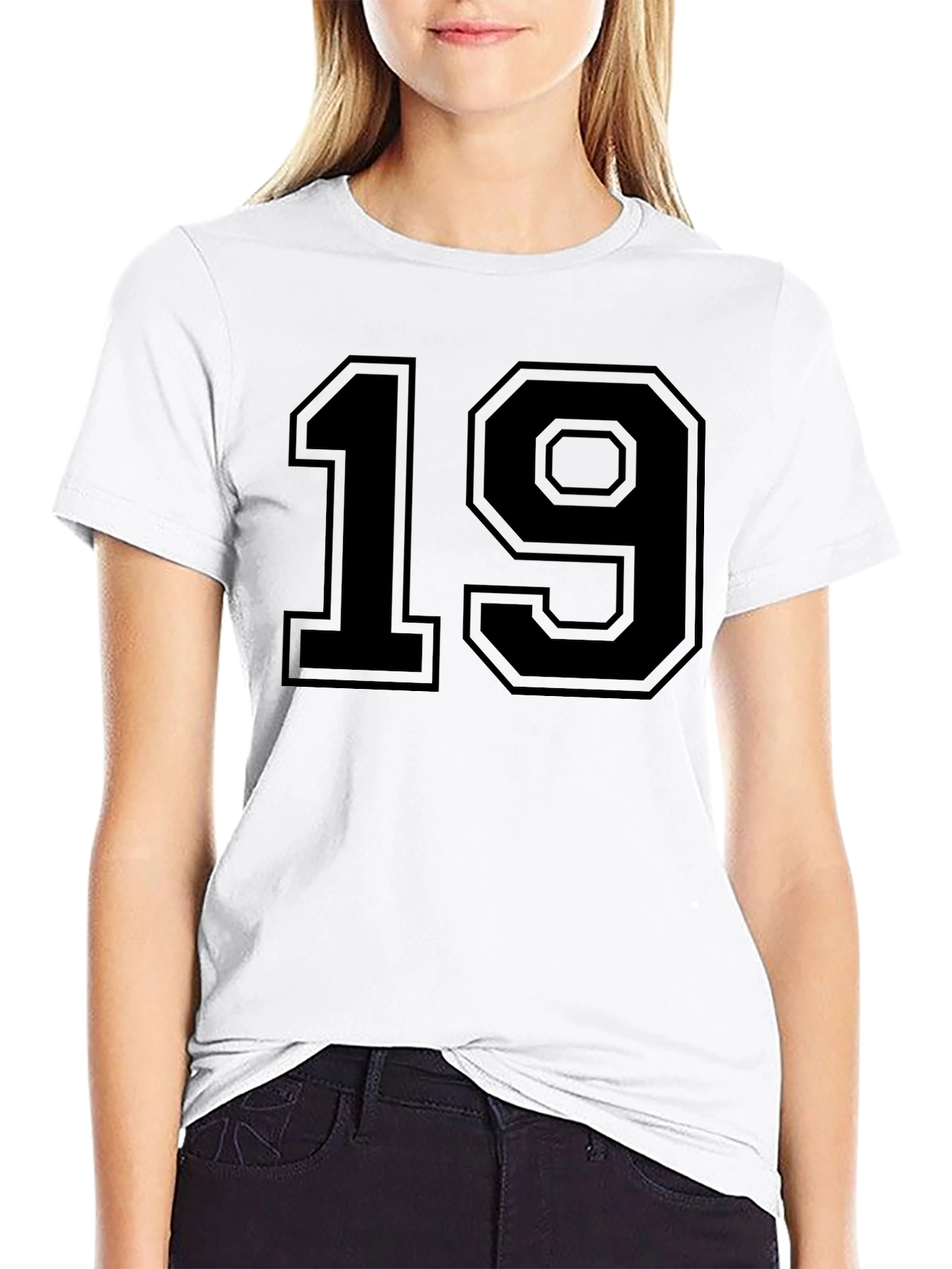 Black Number 19 Graphic T-Shirt