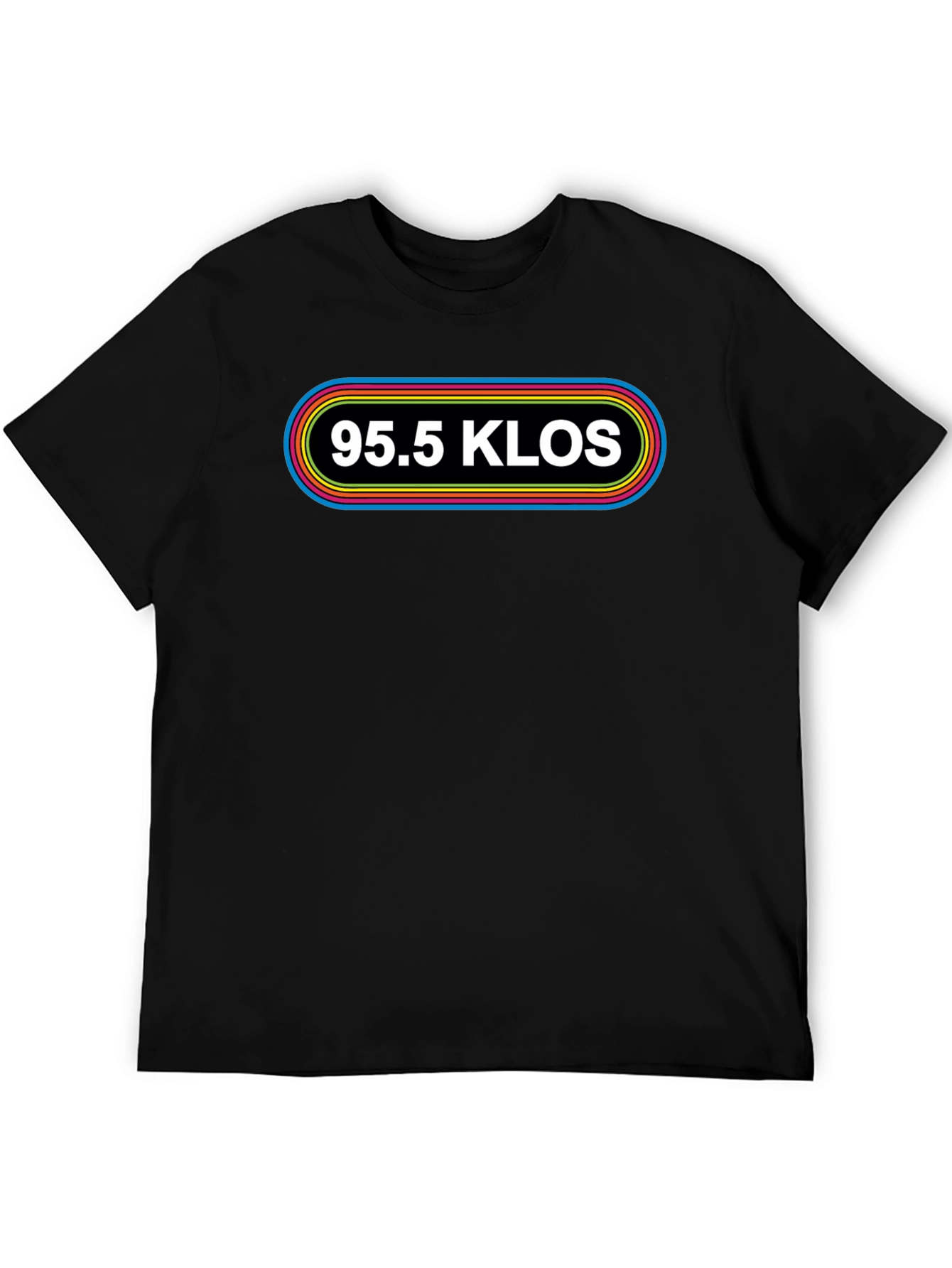 95.5 KLOS Radio Retro Style Graphic T-Shirt