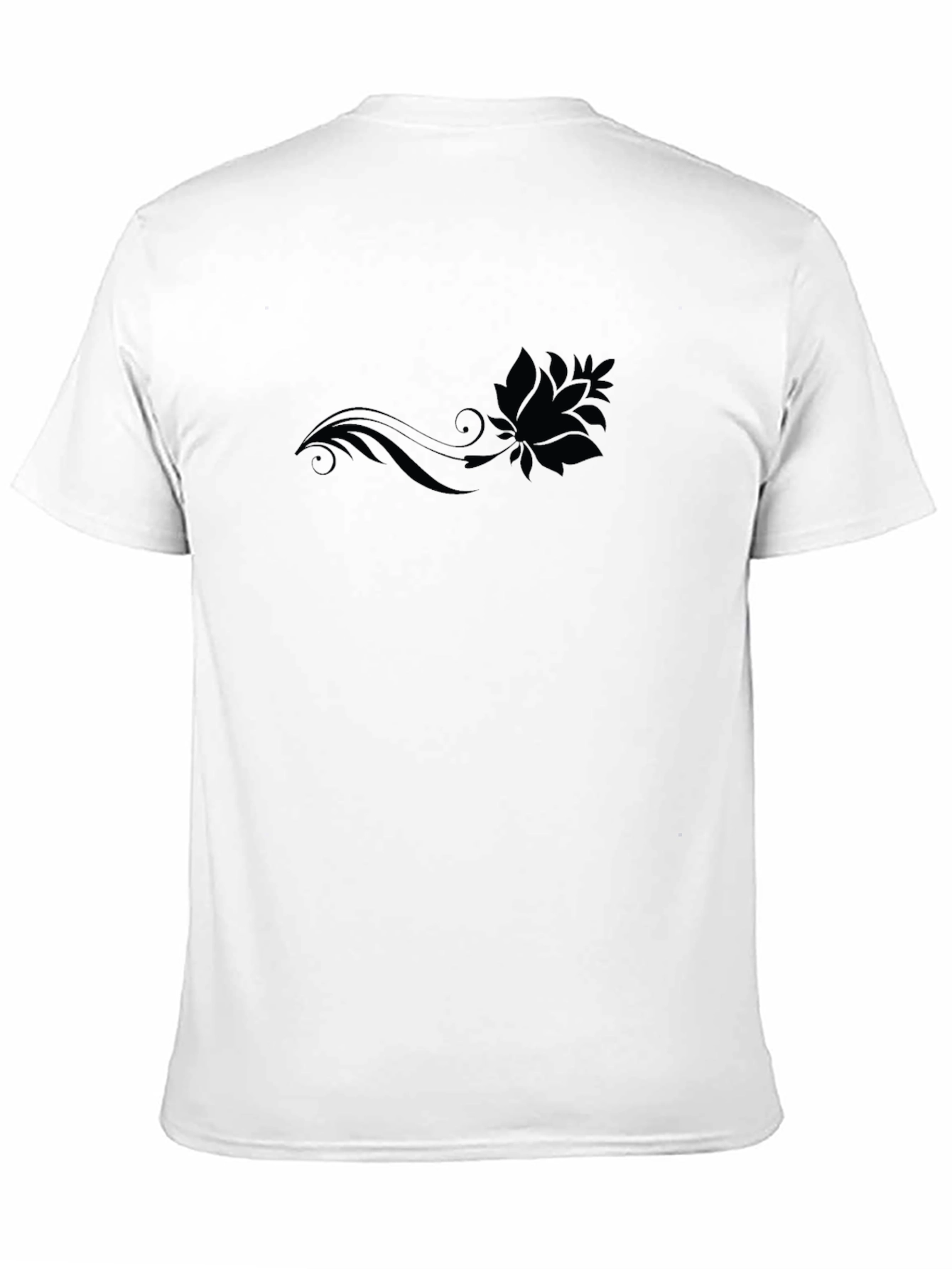 Black Graphic Tee - Lotus Design