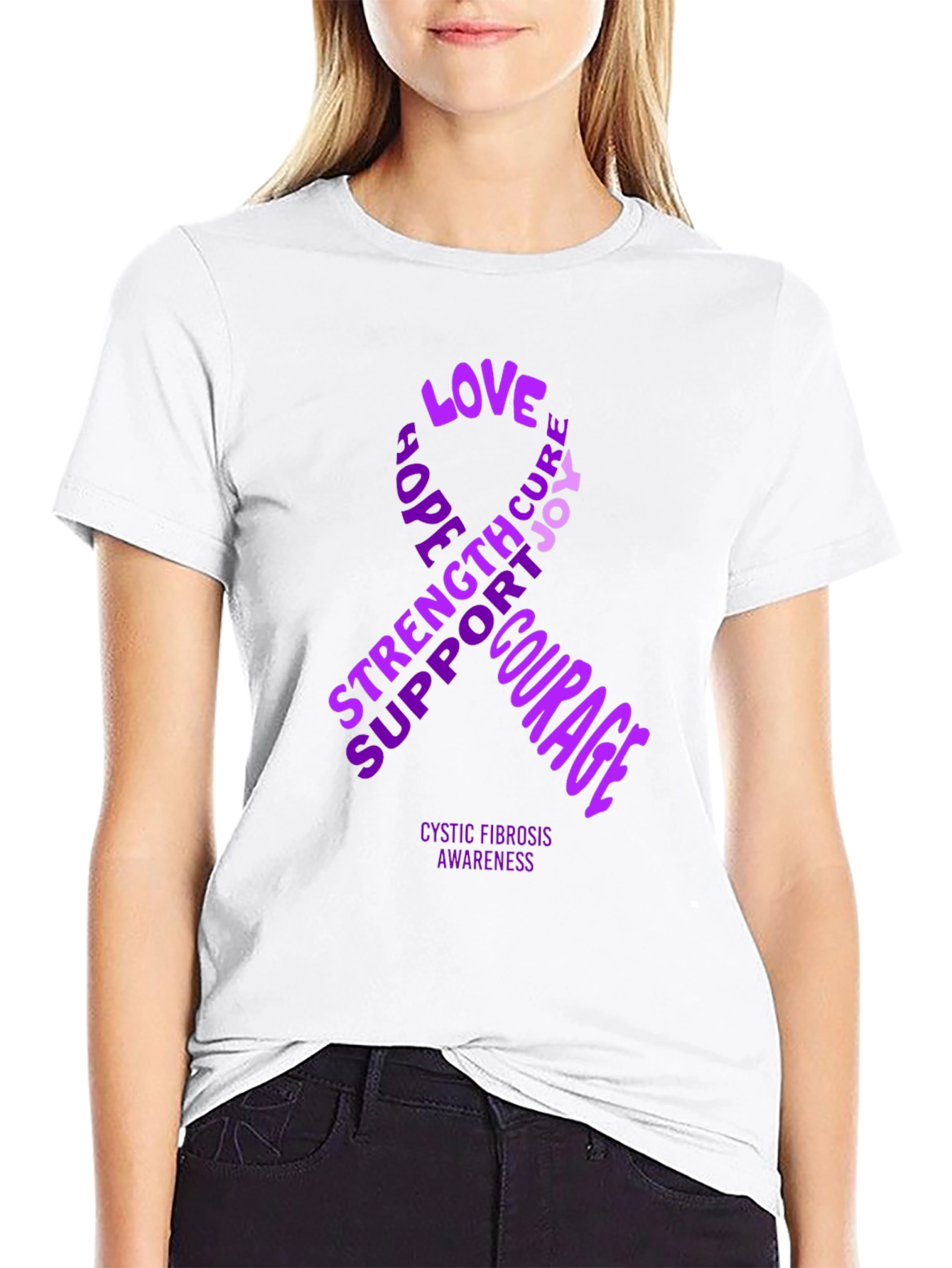 Cystic Fibrosis Awareness Ribbon T-Shirt