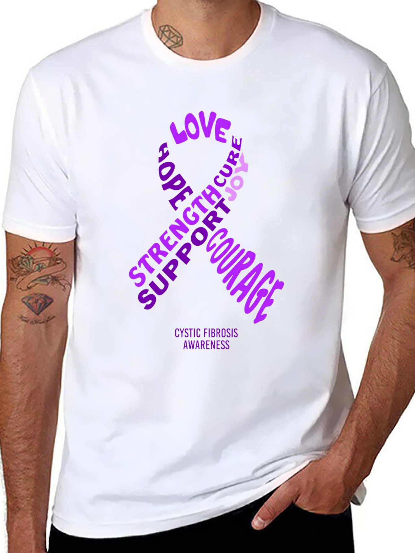 Cystic Fibrosis Awareness Ribbon T-Shirt
