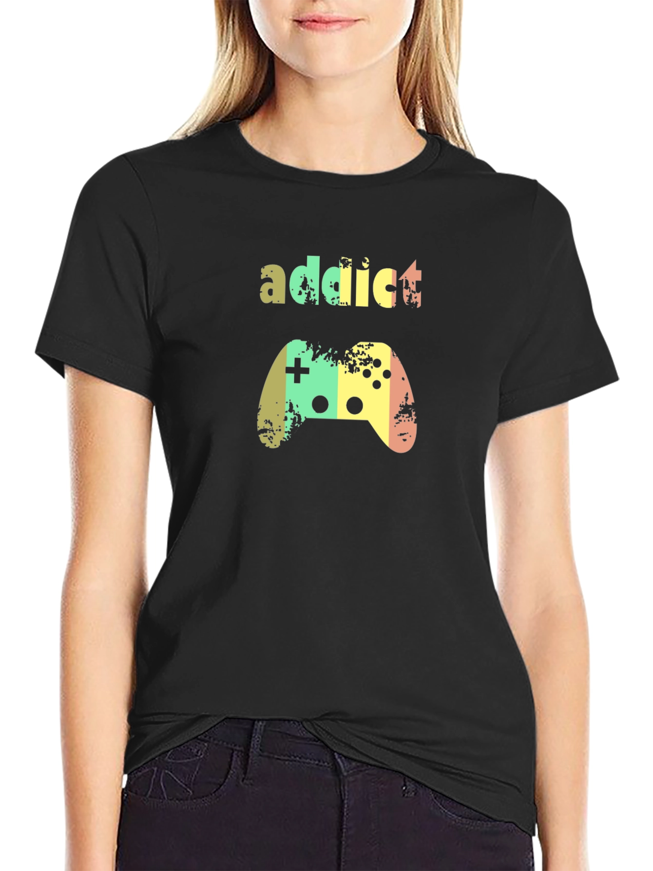 Gaming Addict Black T-Shirt
