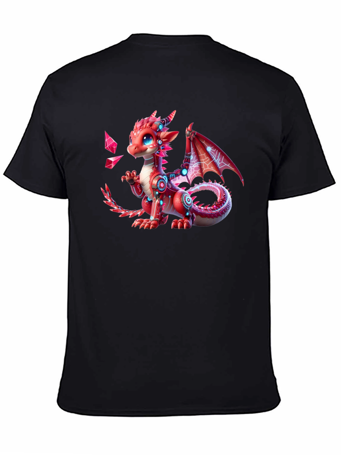Red Dragon Graphic T-Shirt - Fantasy Creature Tee
