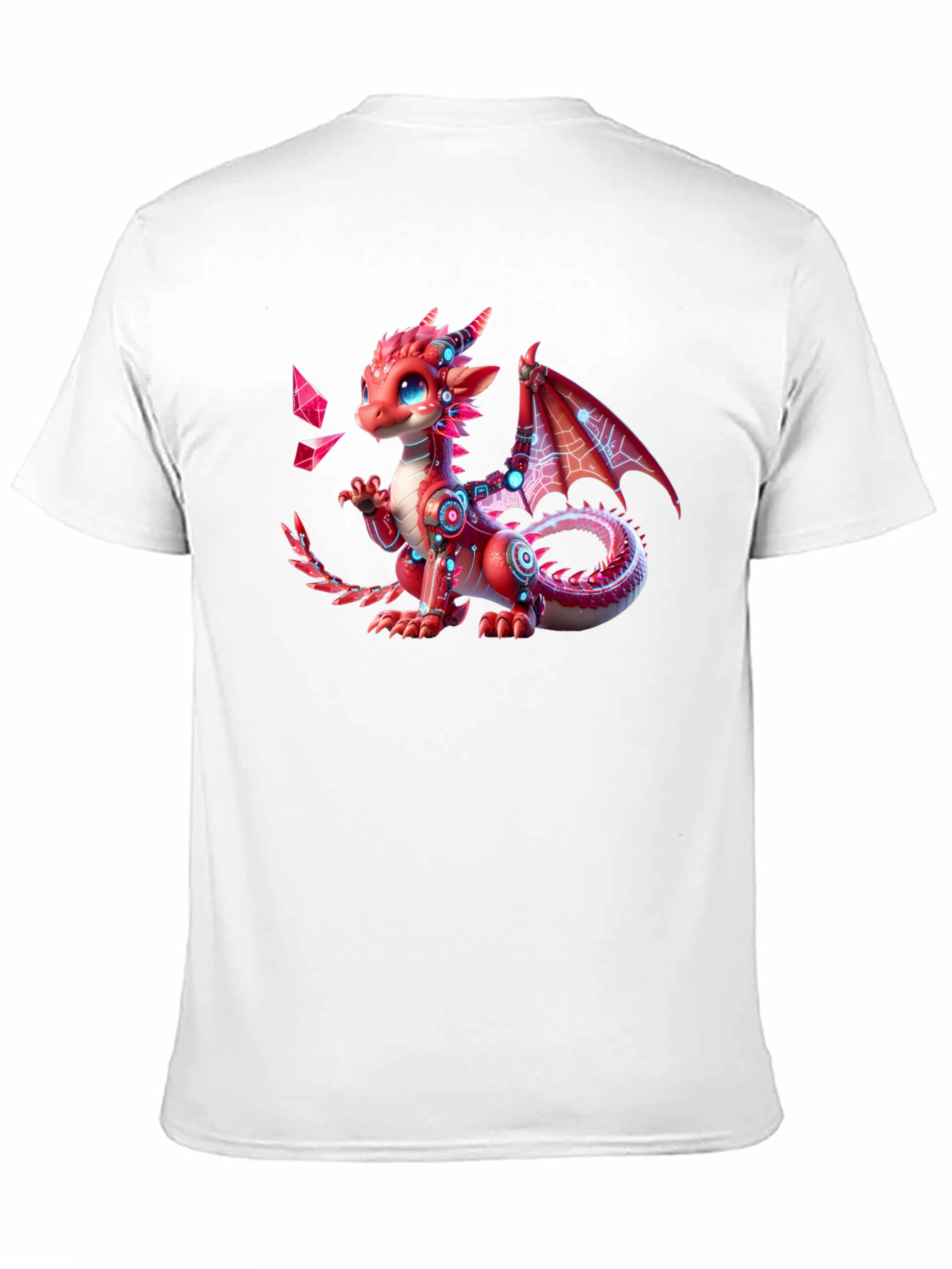 Red Dragon Graphic T-Shirt - Fantasy Creature Tee