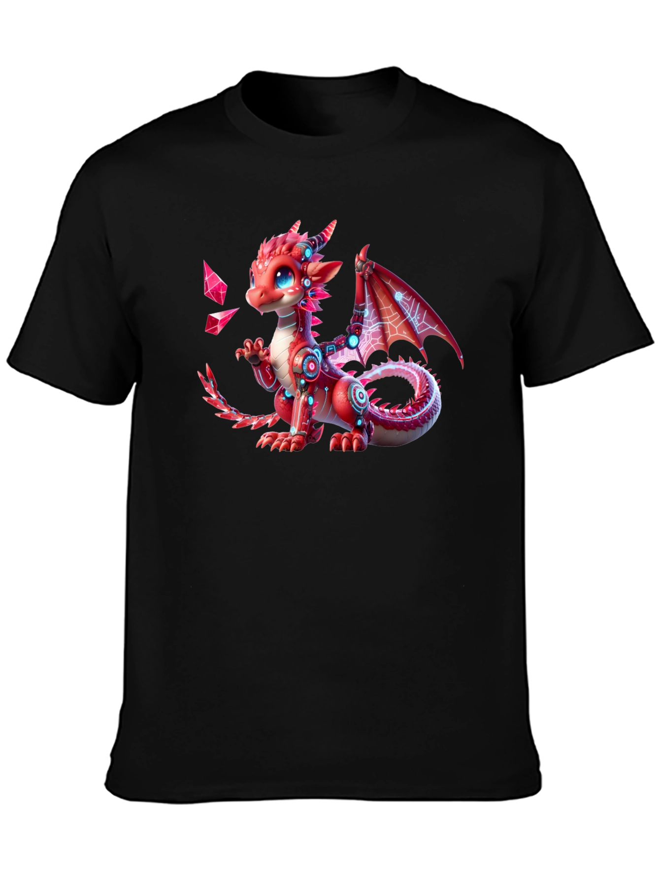 Red Dragon Graphic T-Shirt - Fantasy Creature Tee