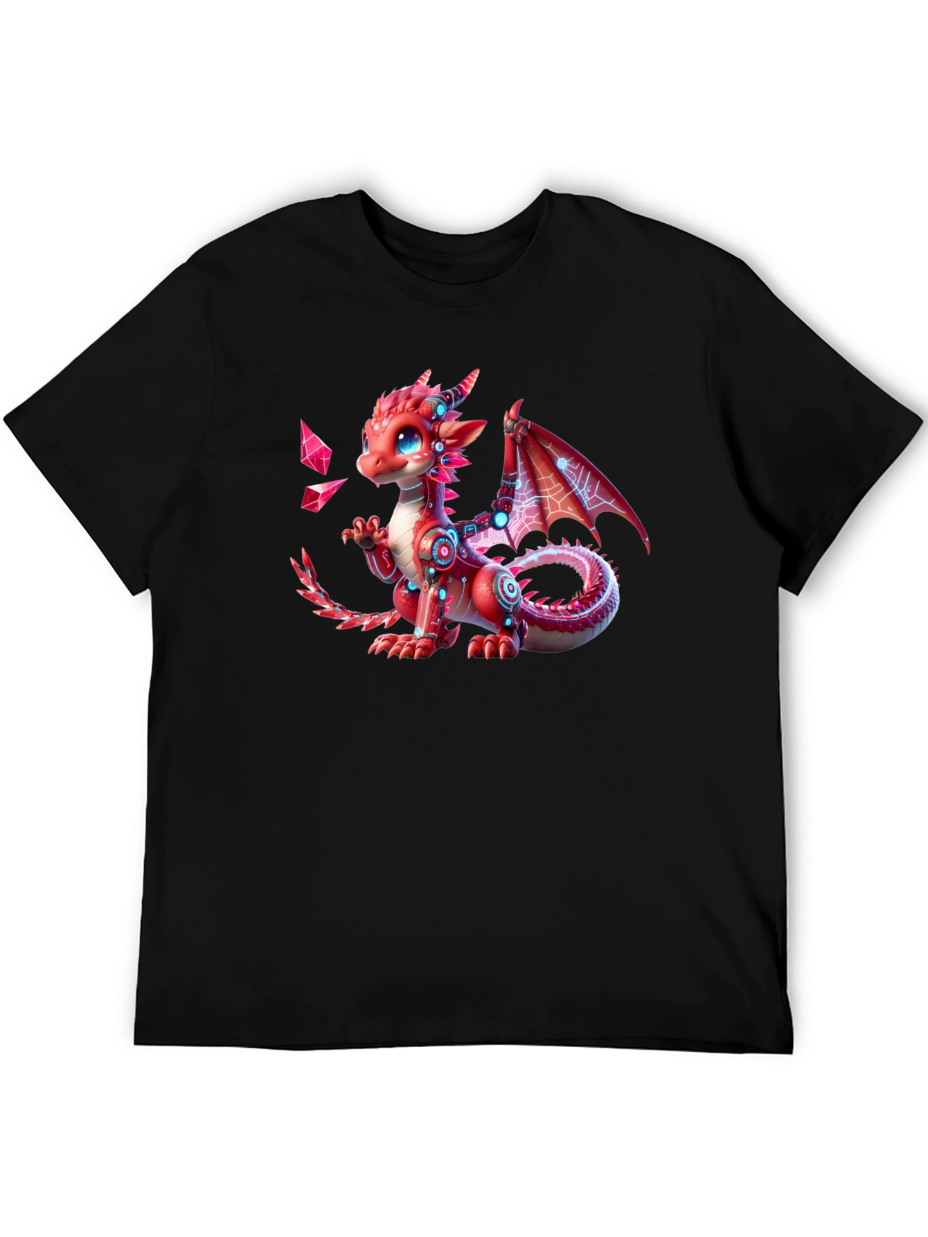 Red Dragon Graphic T-Shirt - Fantasy Creature Tee