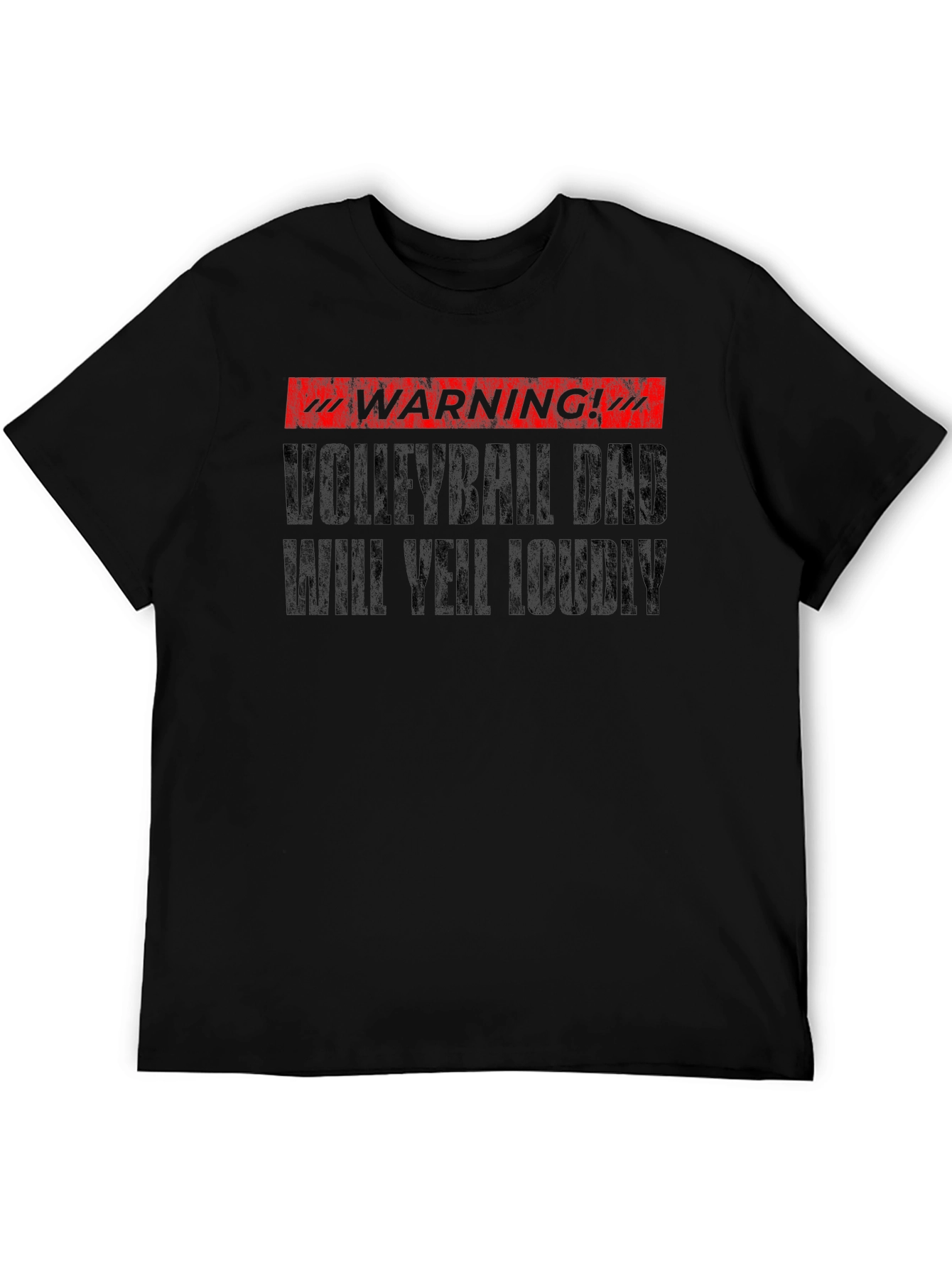 Volleyball Dad Warning Graphic T-Shirt