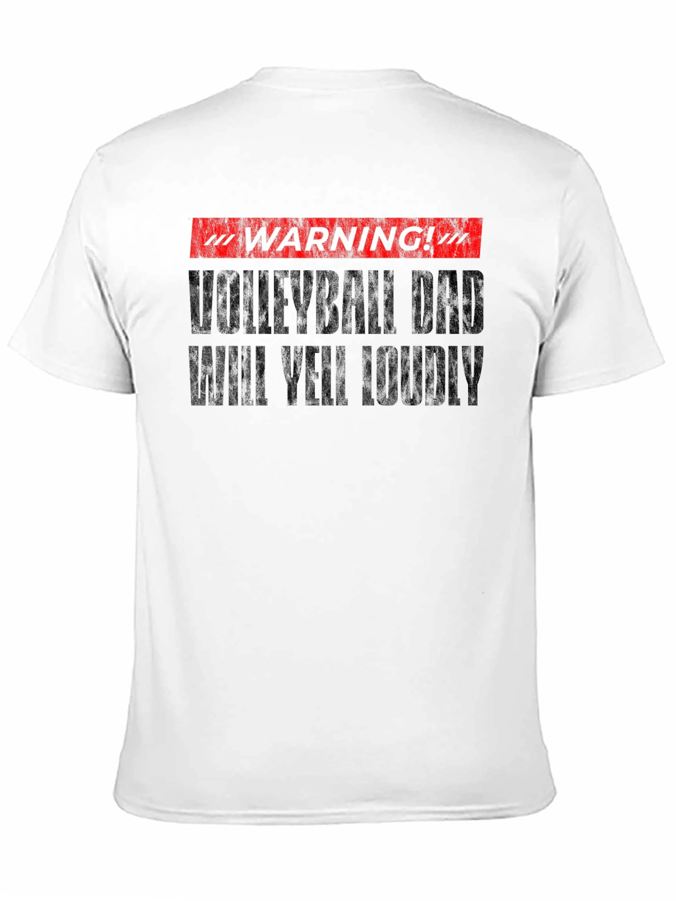 Volleyball Dad Warning Graphic T-Shirt