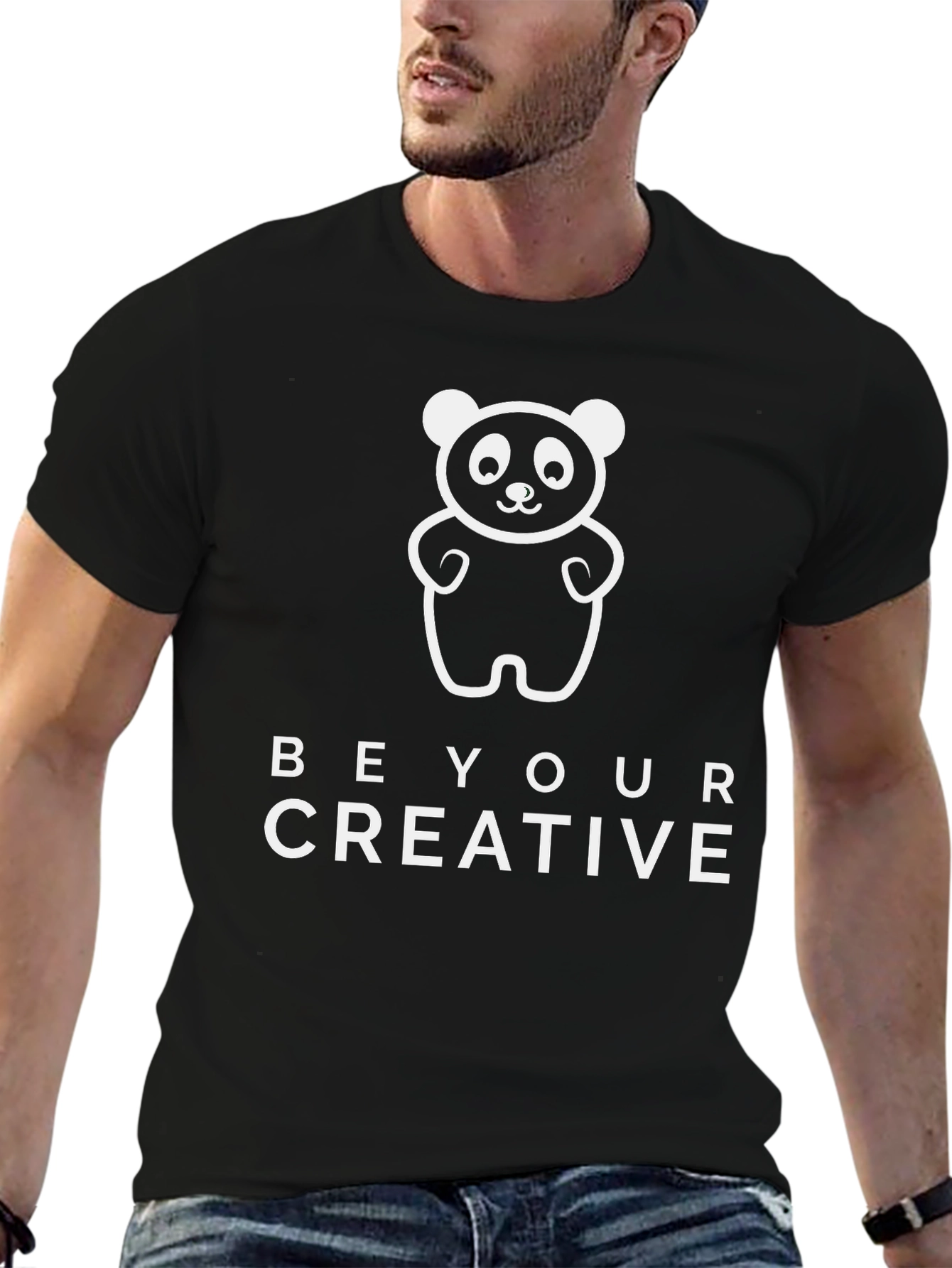 Be Your Creative Panda Graphic T-Shirt