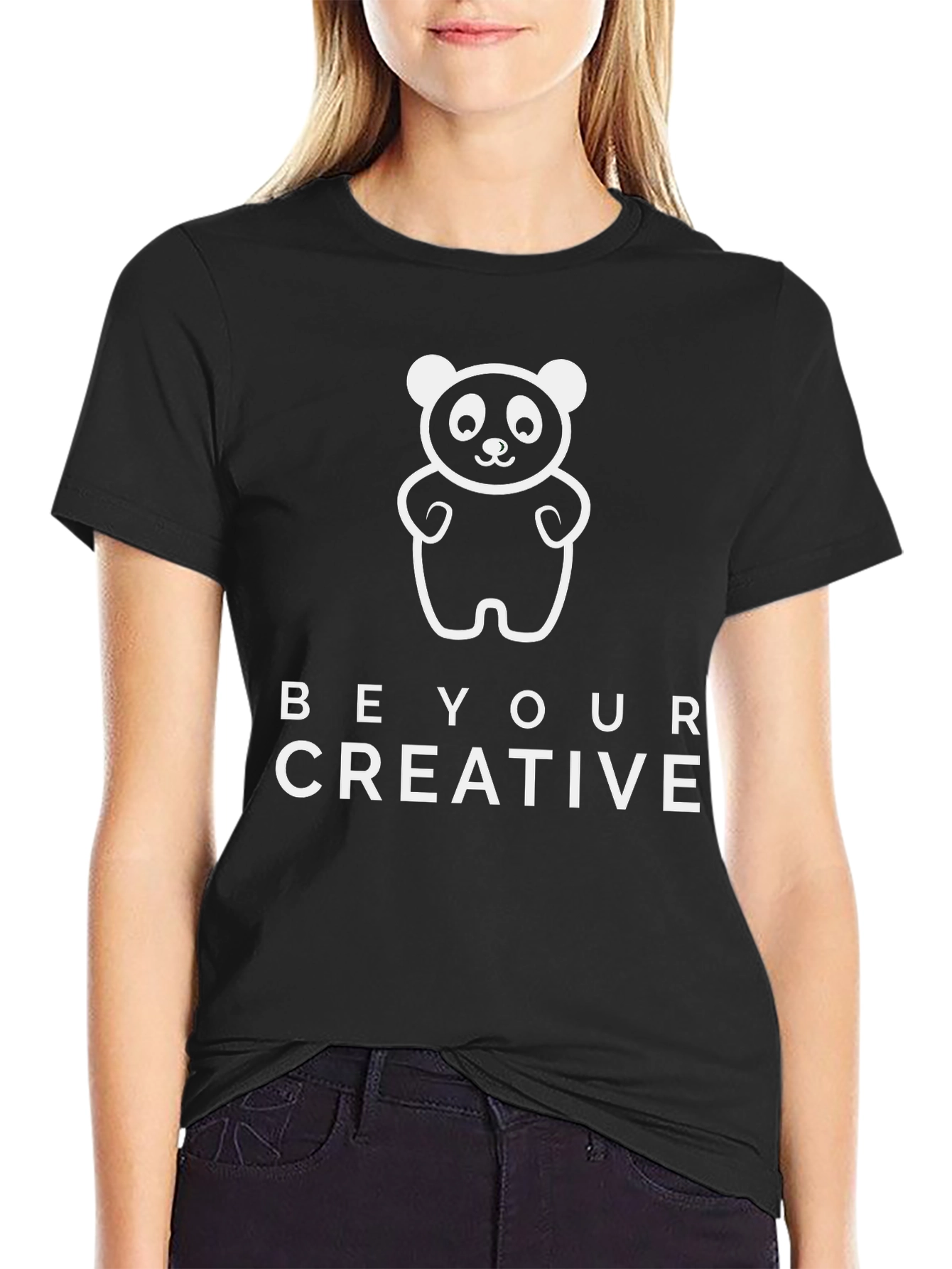 Be Your Creative Panda Graphic T-Shirt