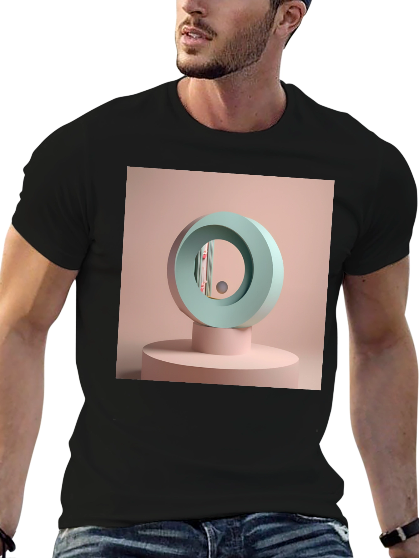 Abstract Geometric Design Tee - Modern Art Shirt