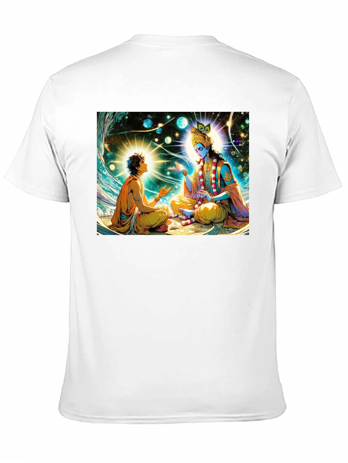 Krishna & Arjuna Black T-Shirt