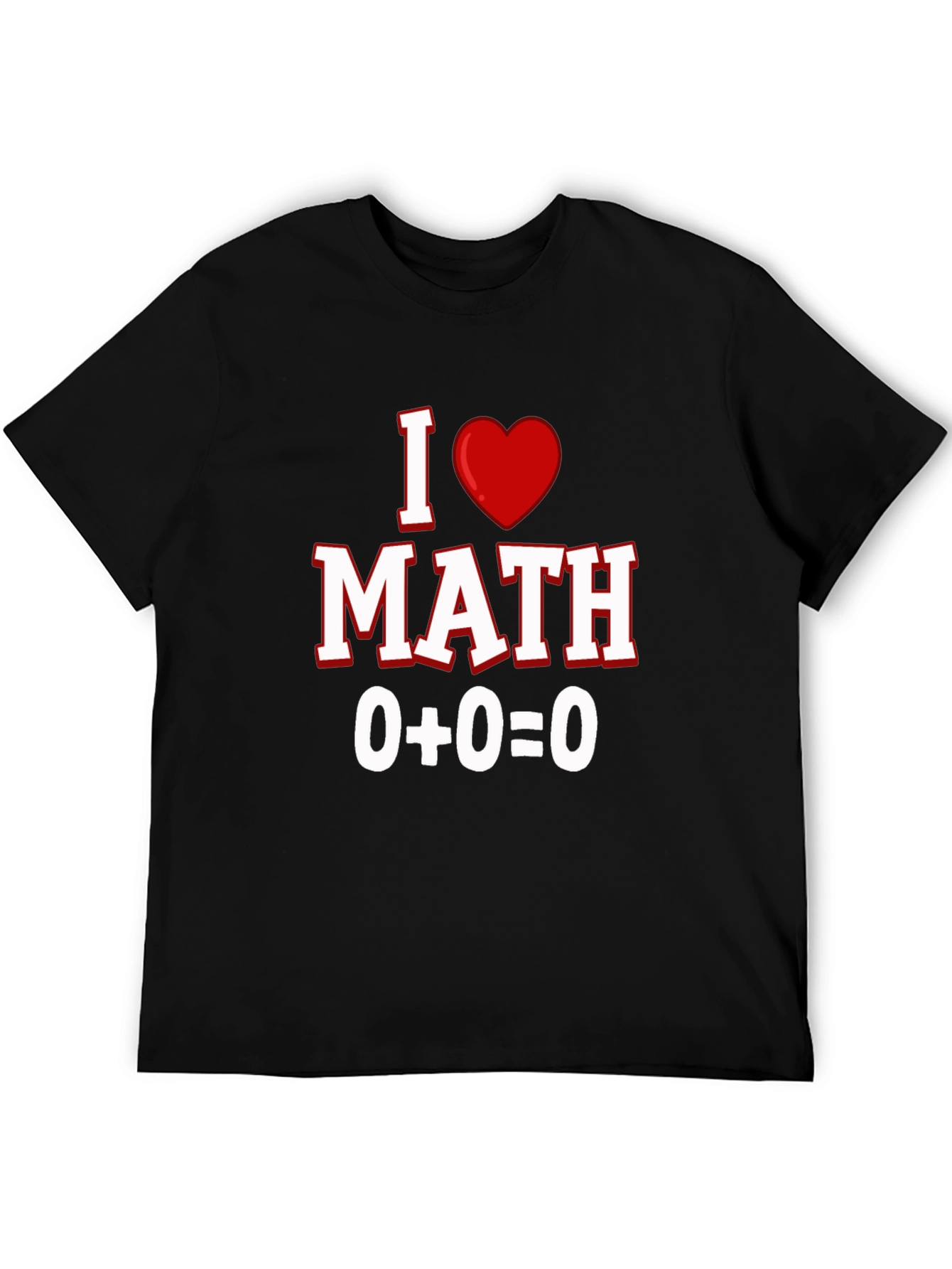 I Heart Math Black T-Shirt