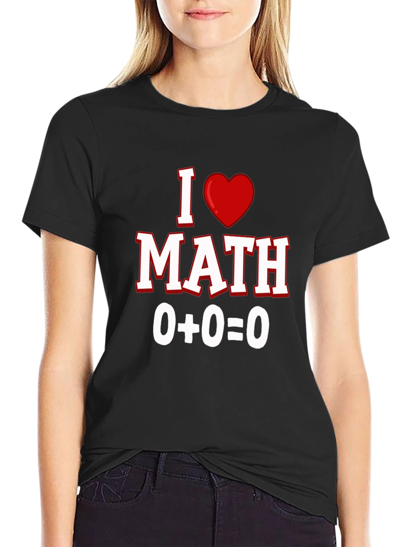 I Heart Math Black T-Shirt