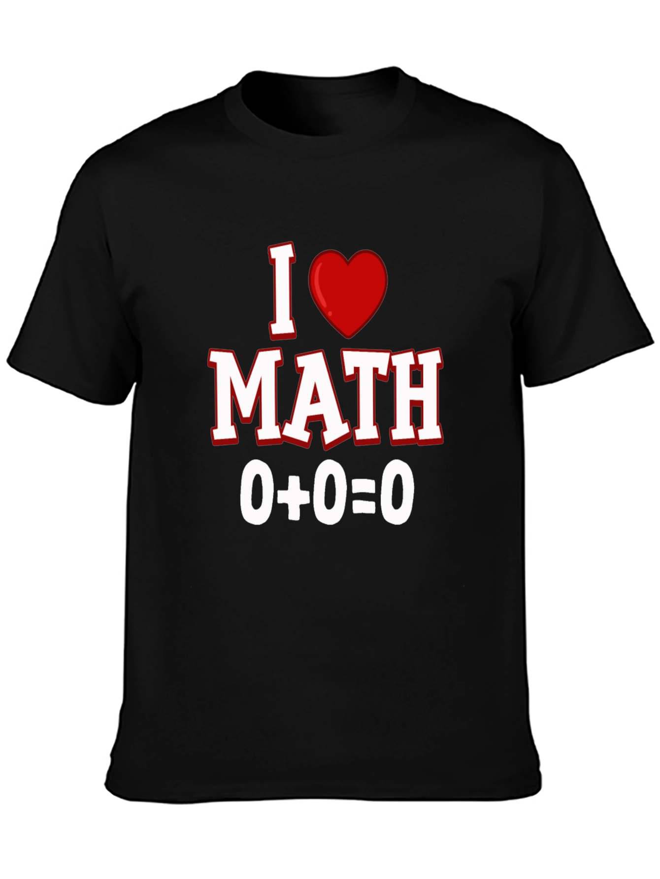 I Heart Math Black T-Shirt