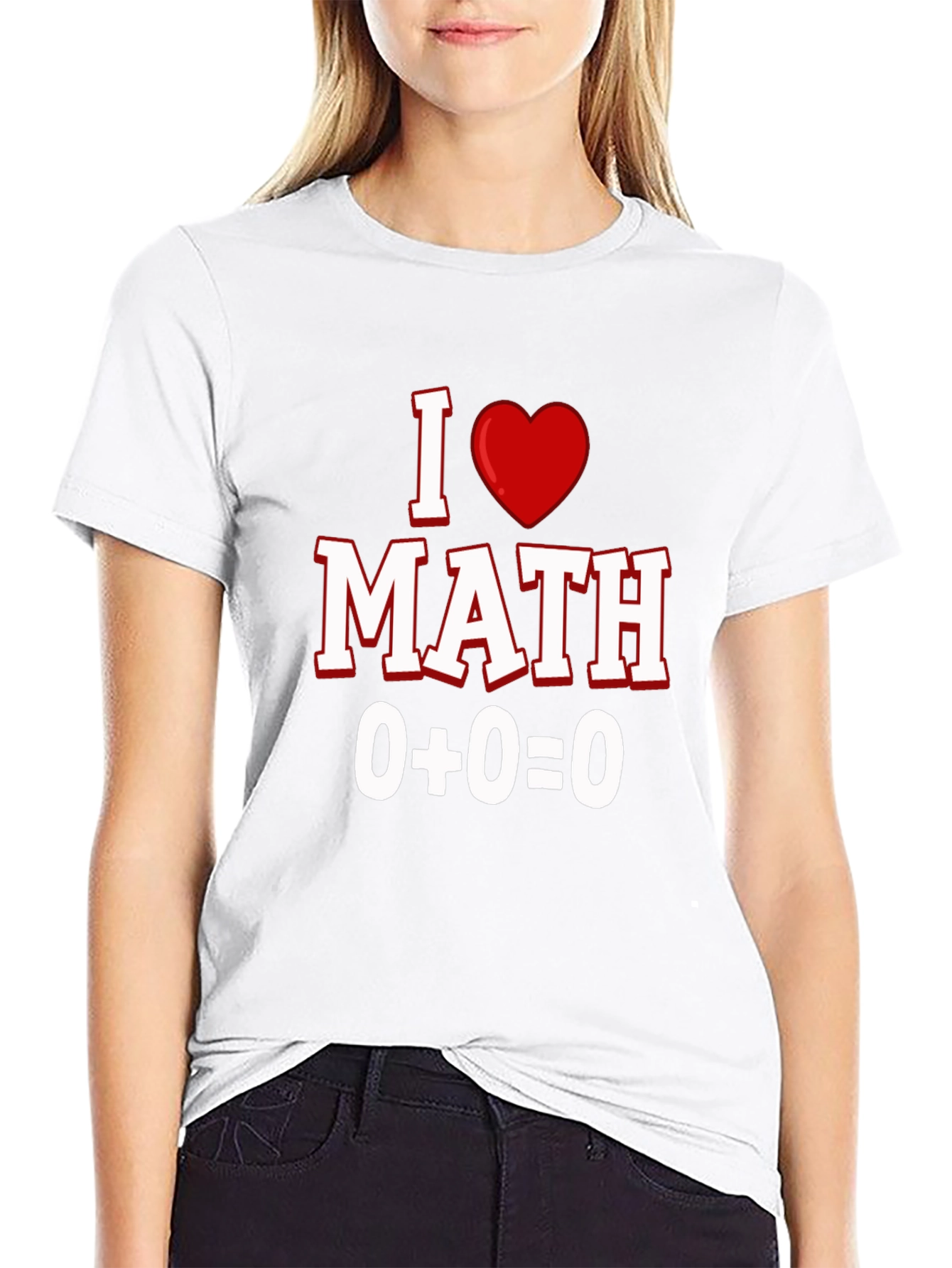 I Heart Math Black T-Shirt