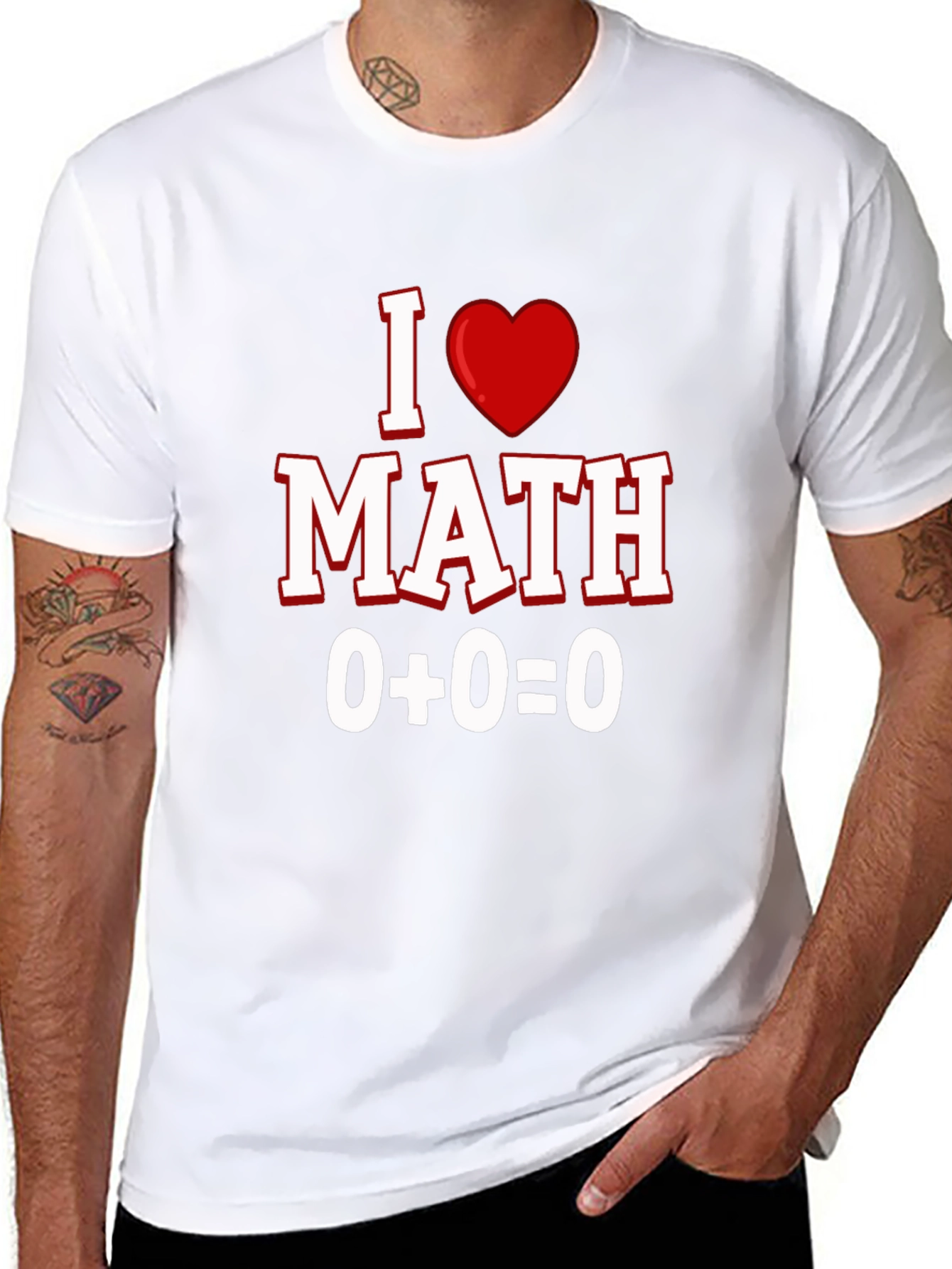I Heart Math Black T-Shirt