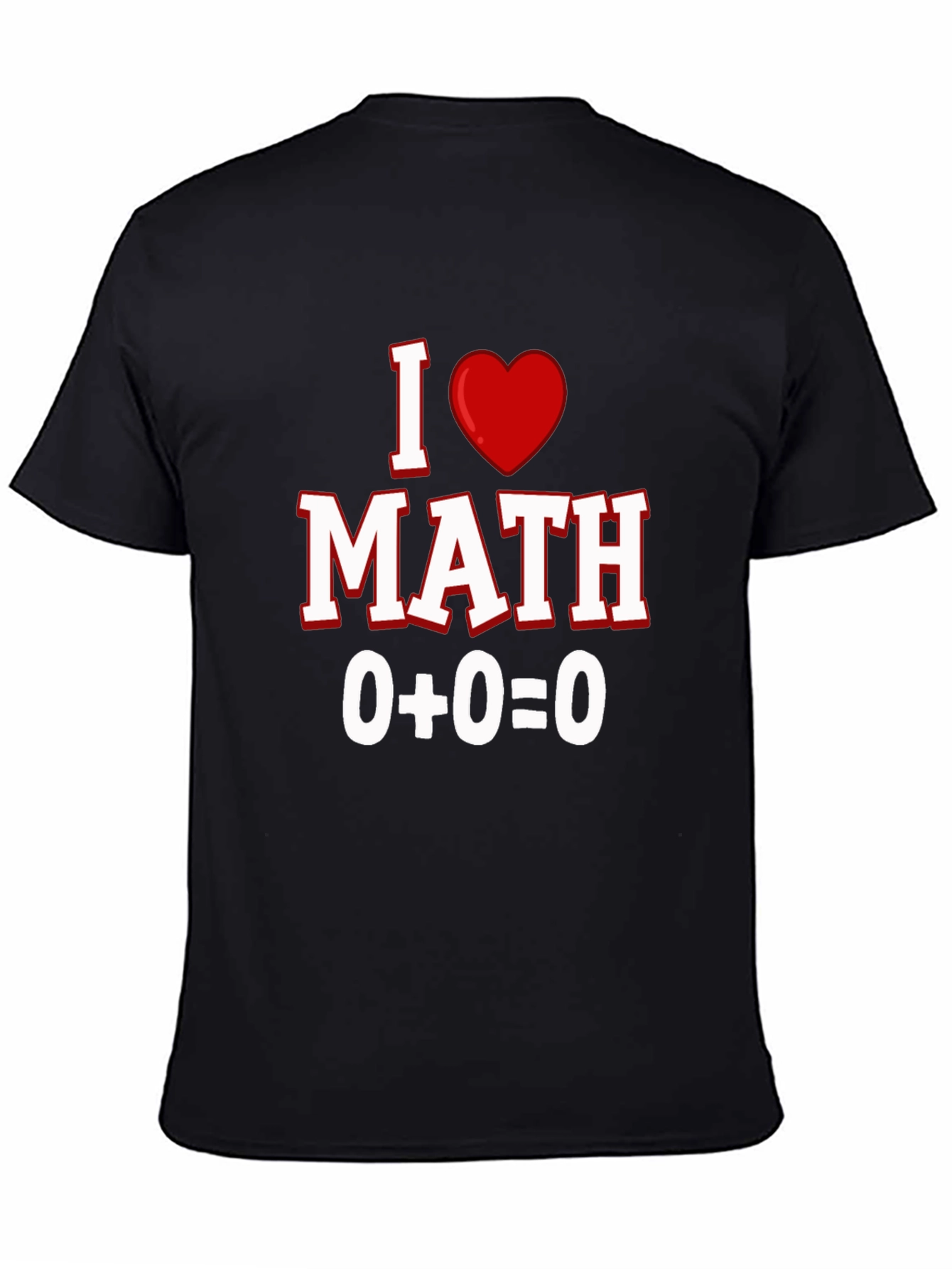 I Heart Math Black T-Shirt