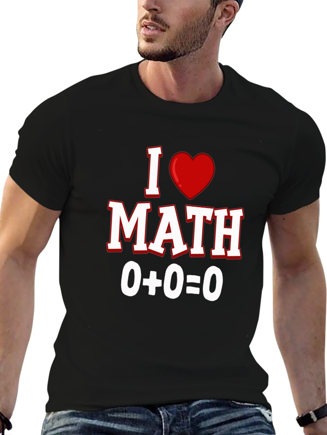 I Heart Math Black T-Shirt