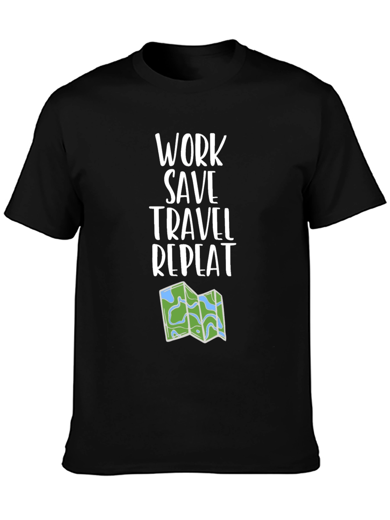 Work Save Travel Repeat Graphic Tee