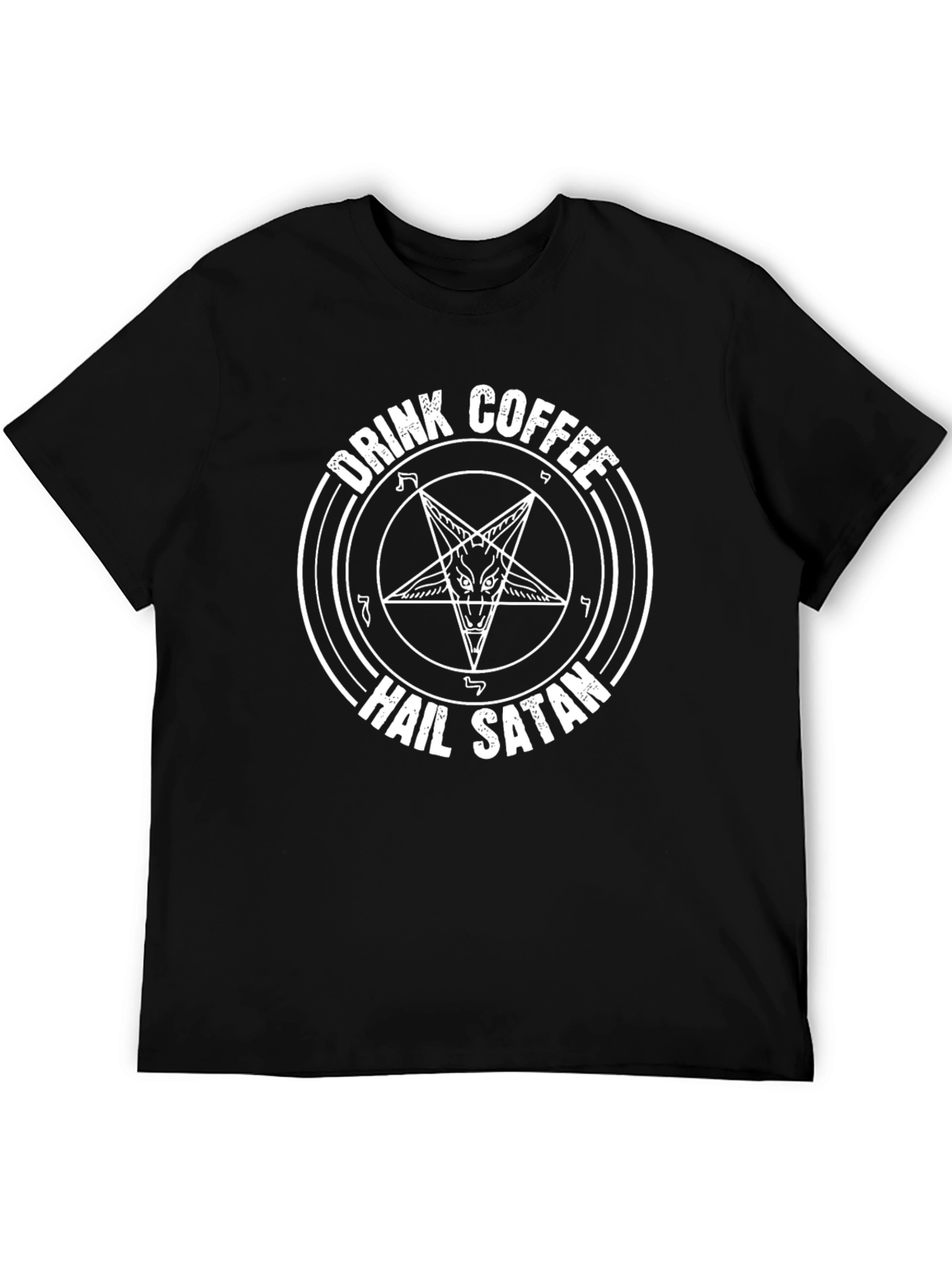 Drink Coffee Hail Satan Graphic Tee