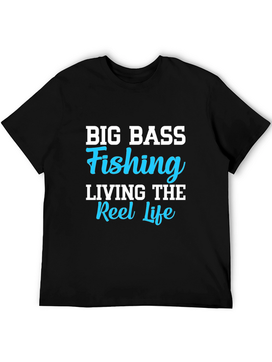 Big Bass Fishing T-Shirt - Reel Life Tee