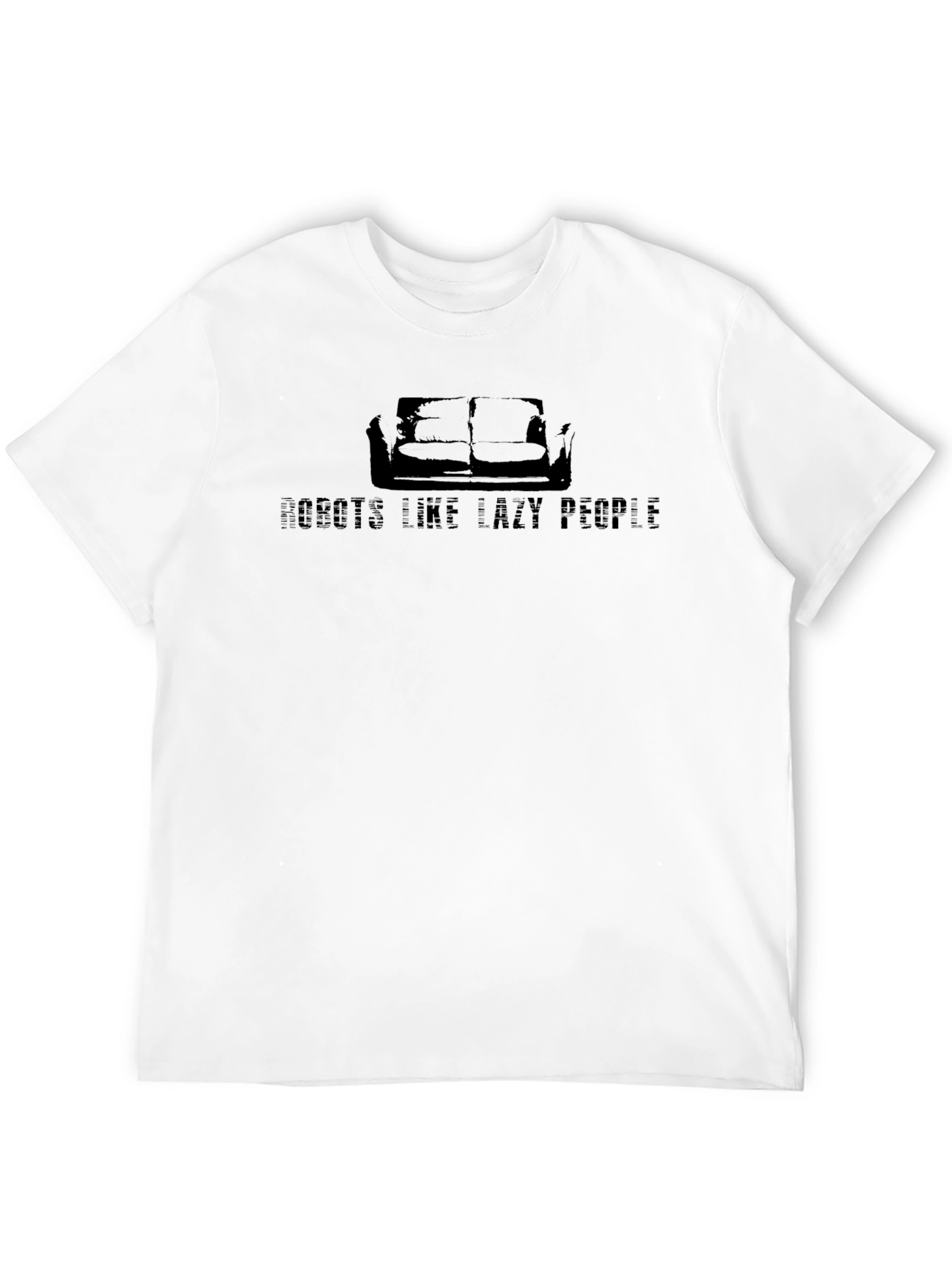 Robots Like Lazy People Graphic T-Shirt