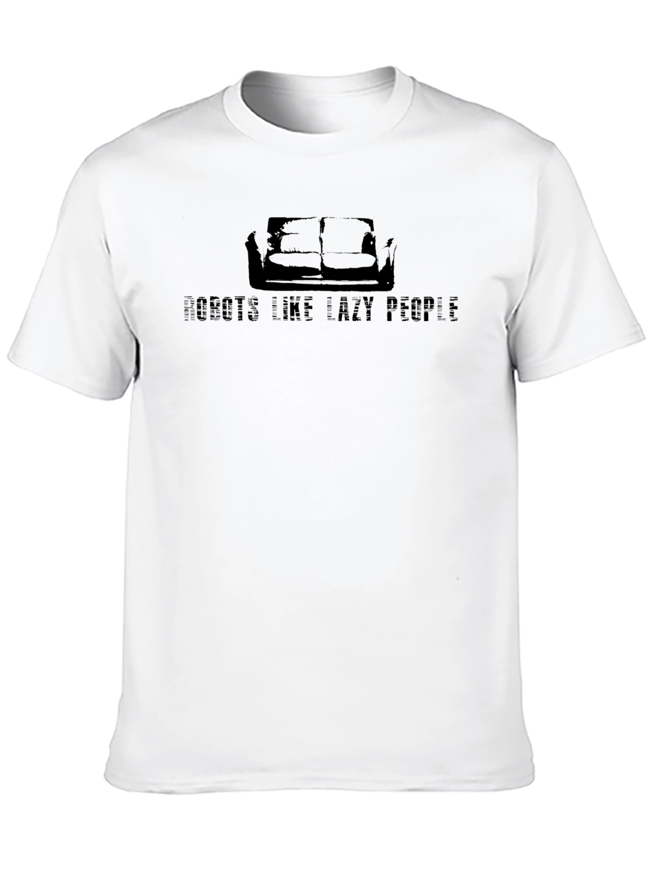Robots Like Lazy People Graphic T-Shirt