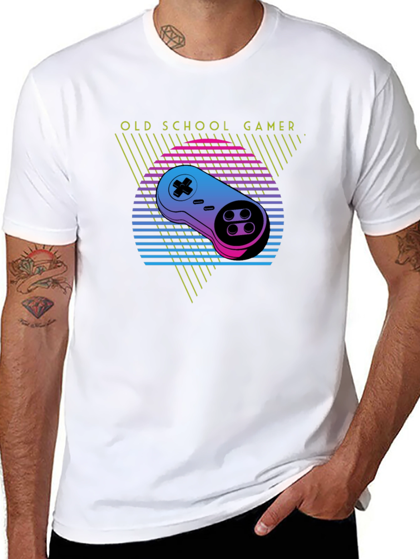 Old School Gamer Retro Style T-Shirt