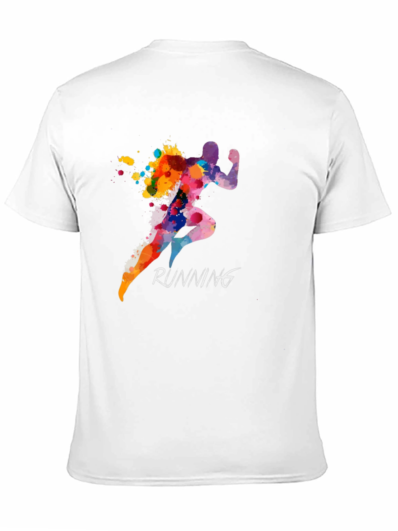 Running Silhouette Mens Black T-Shirt