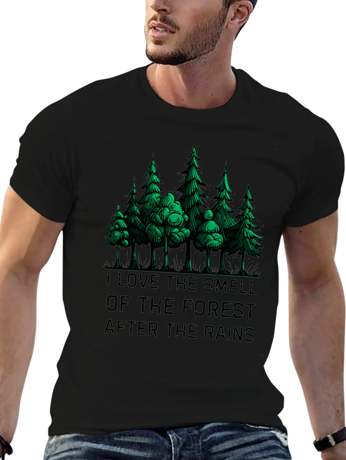 Forest Smell Graphic Tee - Nature Lovers T-Shirt