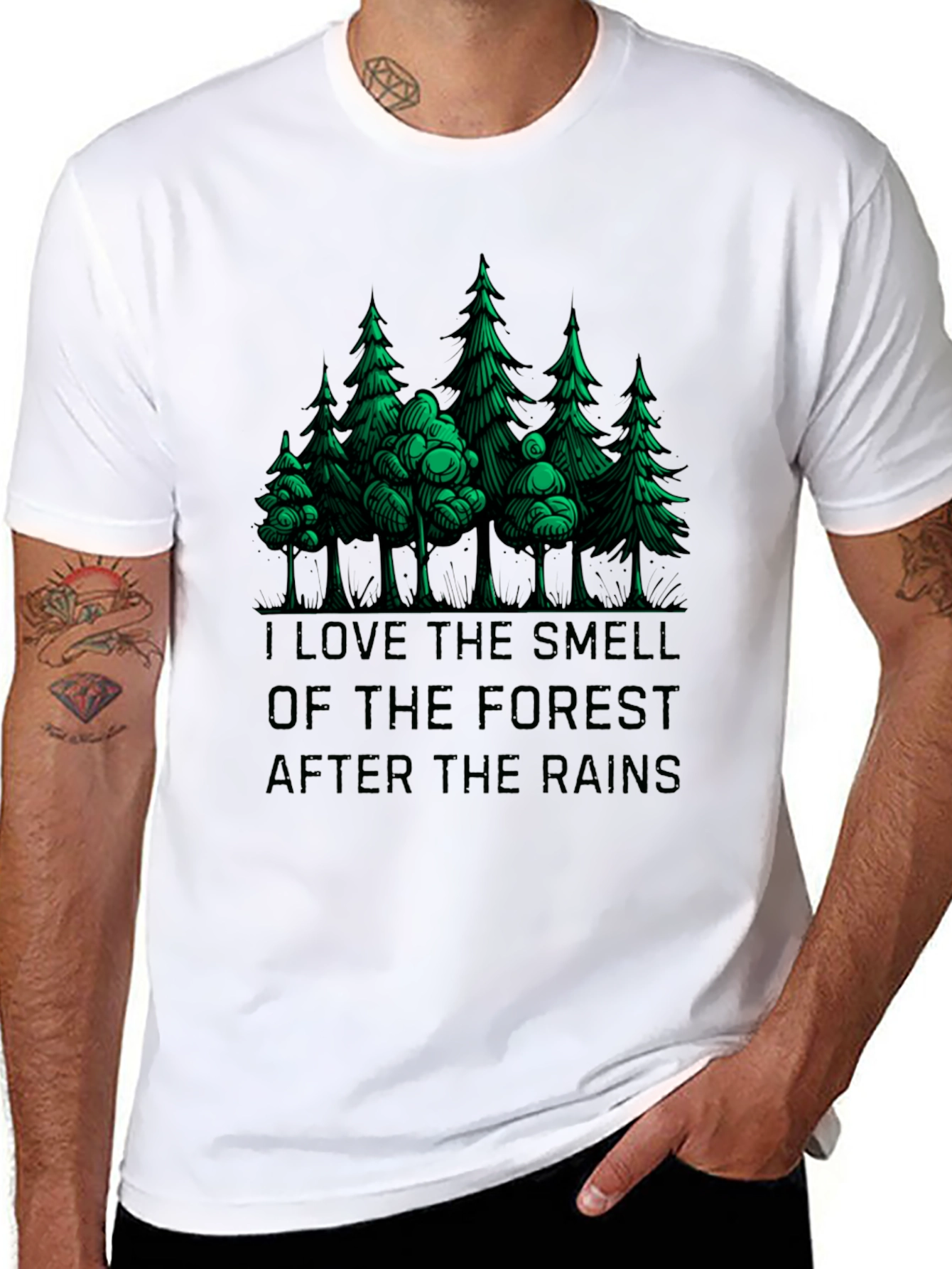 Forest Smell Graphic Tee - Nature Lovers T-Shirt