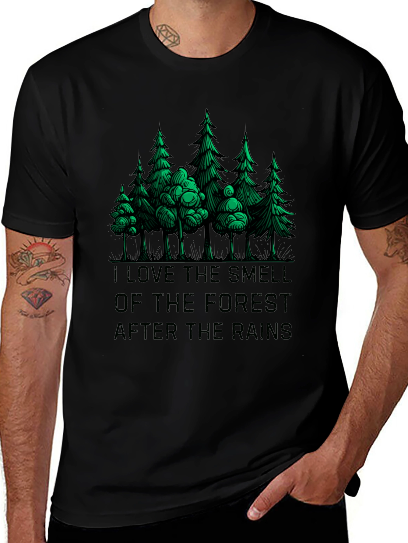 Forest Smell Graphic Tee - Nature Lovers T-Shirt