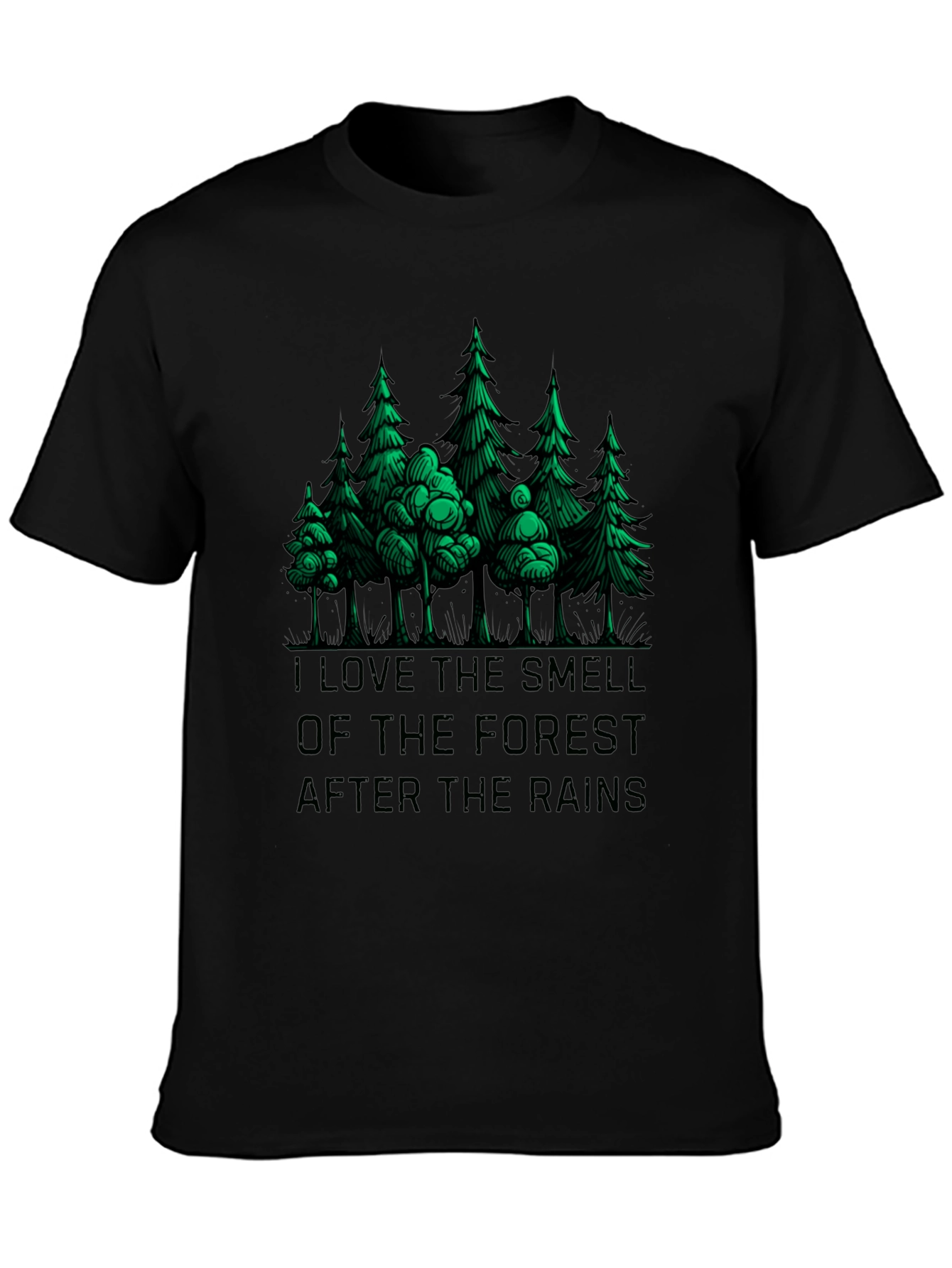 Forest Smell Graphic Tee - Nature Lovers T-Shirt