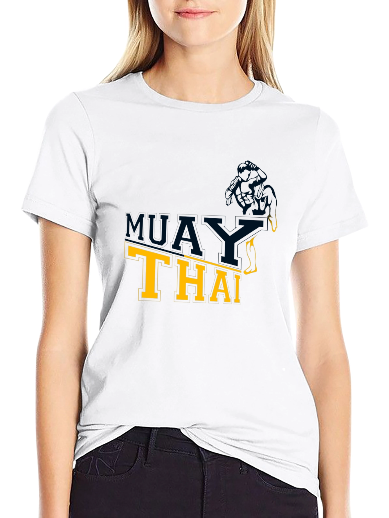 Muay Thai Graphic Black T-Shirt